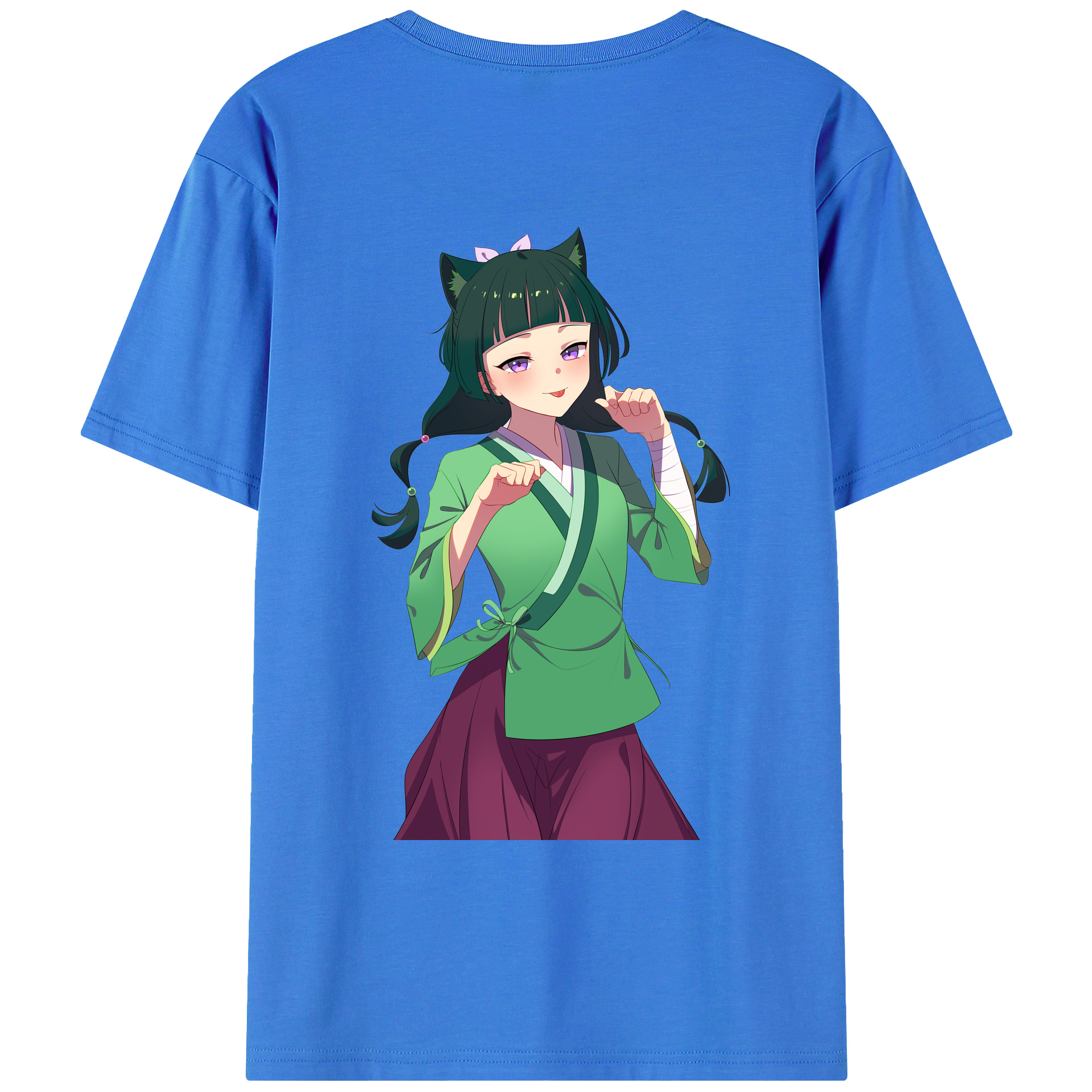 （画像用） 薬屋のひとりごと The Apothecary Diaries 綿100％ メンズ半袖Tシャツ（バックプリント） 通気性