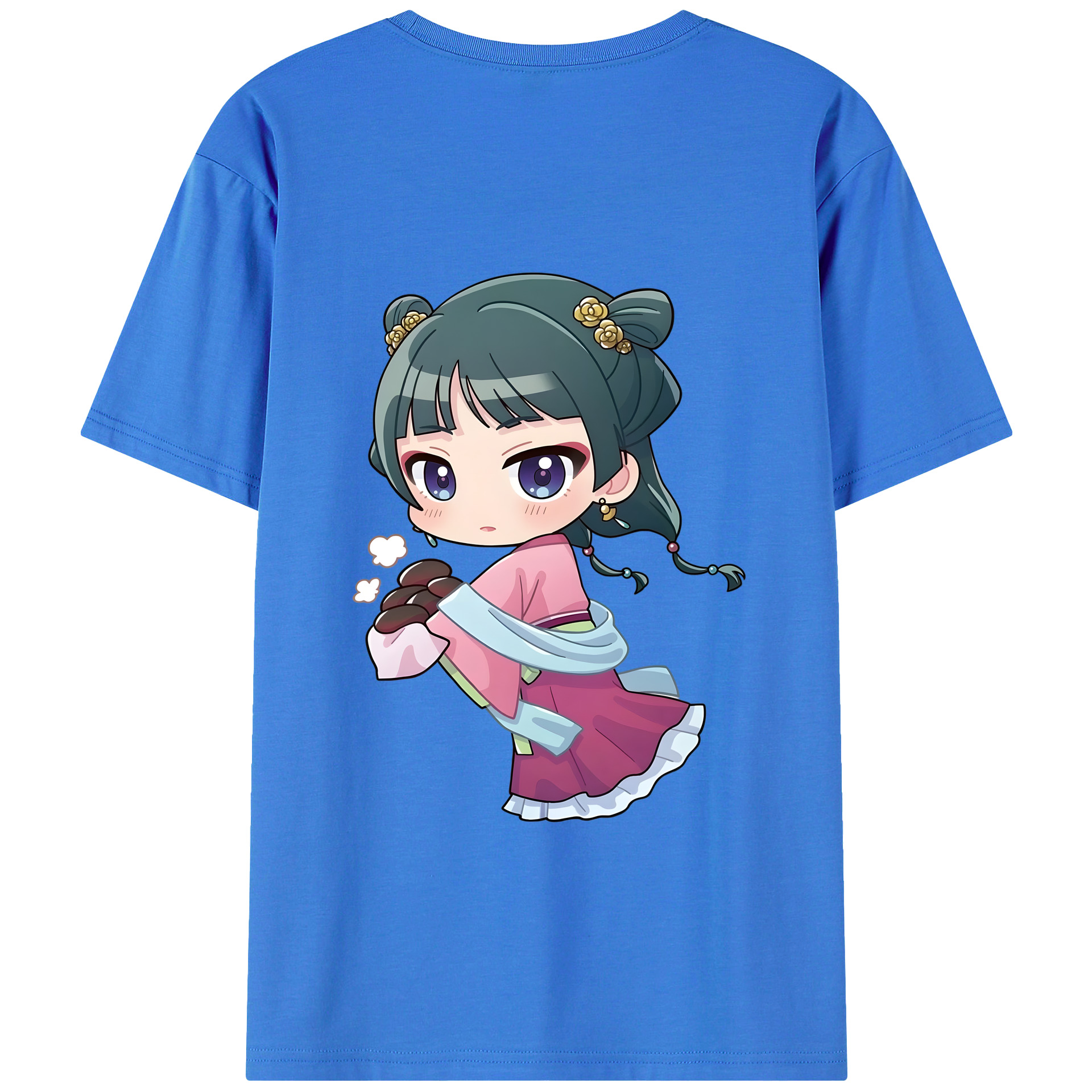 （画像用） 薬屋のひとりごと The Apothecary Diaries 綿100％ メンズ半袖Tシャツ（バックプリント） 通気性