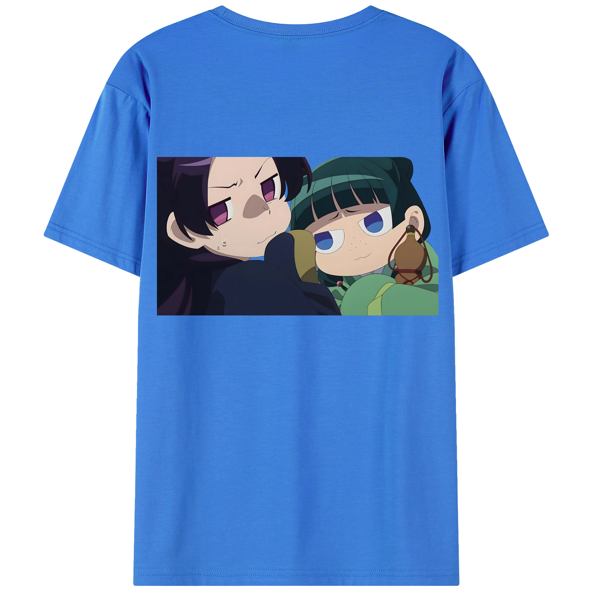 （画像用） 薬屋のひとりごと The Apothecary Diaries 綿100％ メンズ半袖Tシャツ（バックプリント） 通気性
