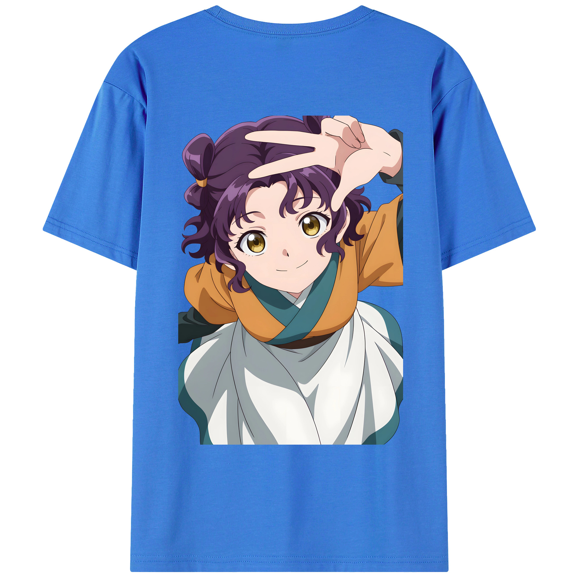 （画像用） 薬屋のひとりごと The Apothecary Diaries 綿100％ メンズ半袖Tシャツ（バックプリント） 通気性