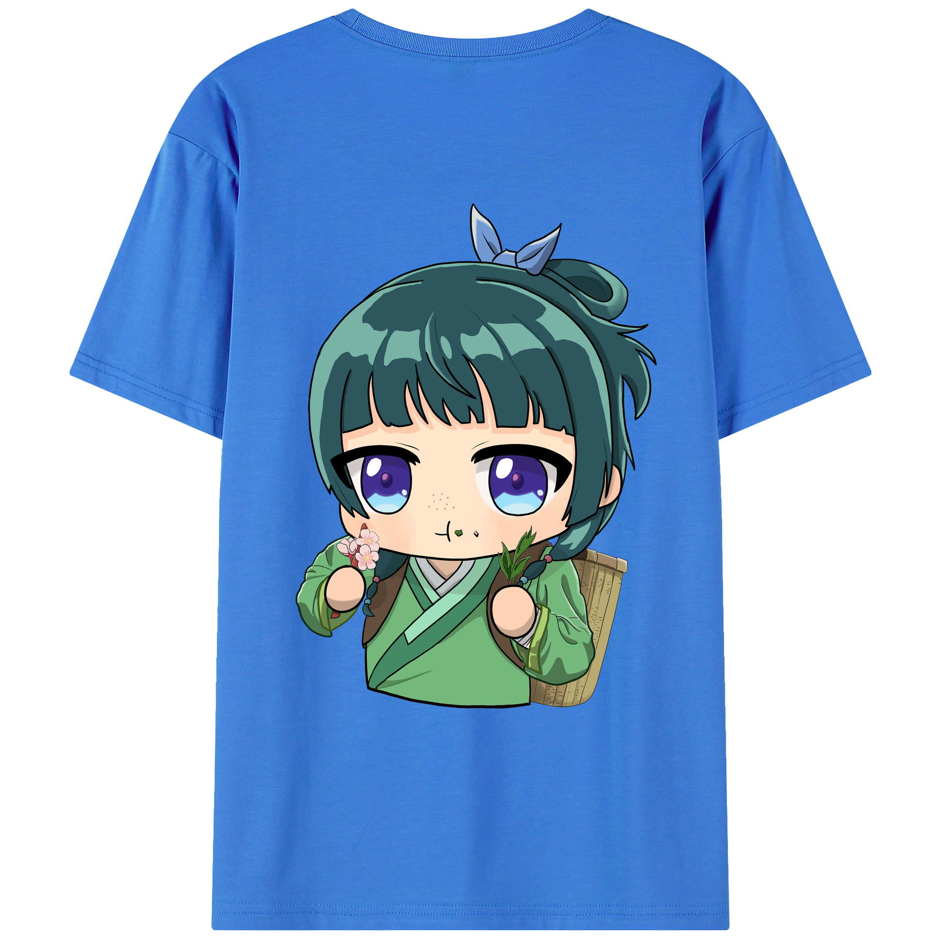 （画像用） 薬屋のひとりごと The Apothecary Diaries 綿100％ メンズ半袖Tシャツ（バックプリント） 通気性