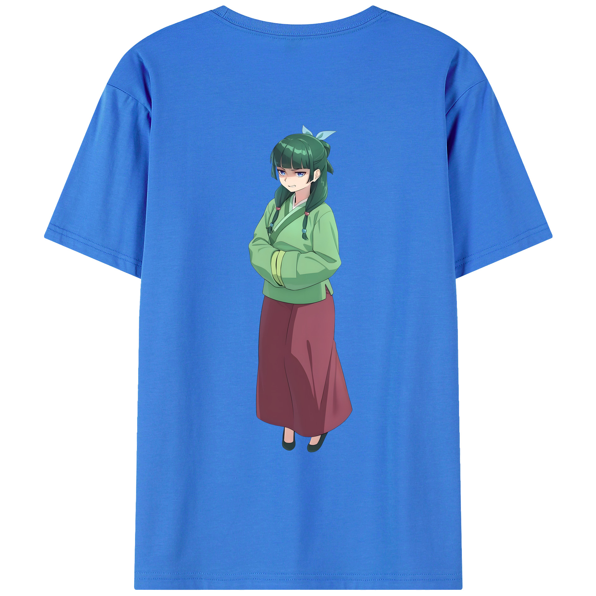 （画像用） 薬屋のひとりごと The Apothecary Diaries 綿100％ メンズ半袖Tシャツ（バックプリント） 通気性