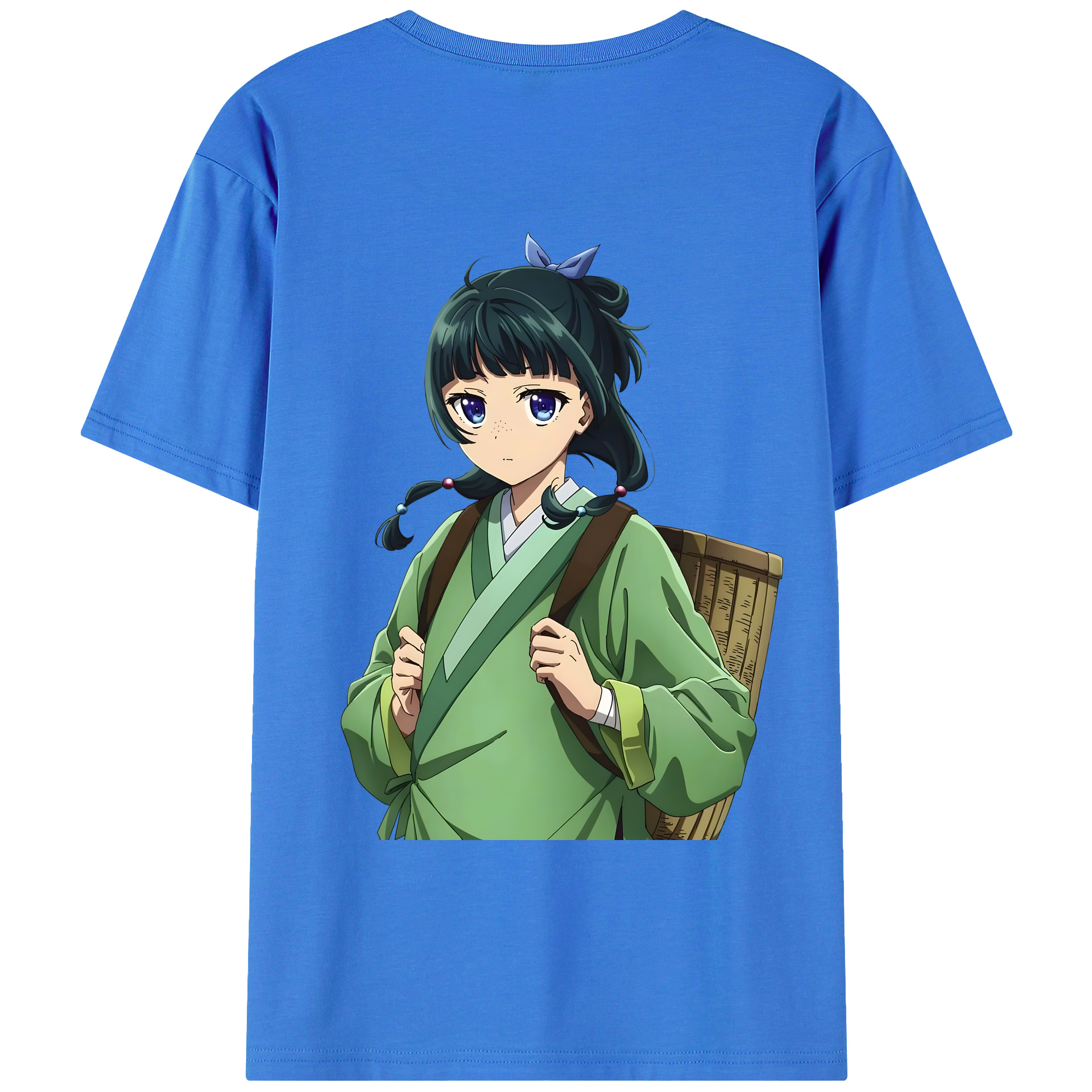 （画像用） 薬屋のひとりごと The Apothecary Diaries 綿100％ メンズ半袖Tシャツ（バックプリント） 通気性