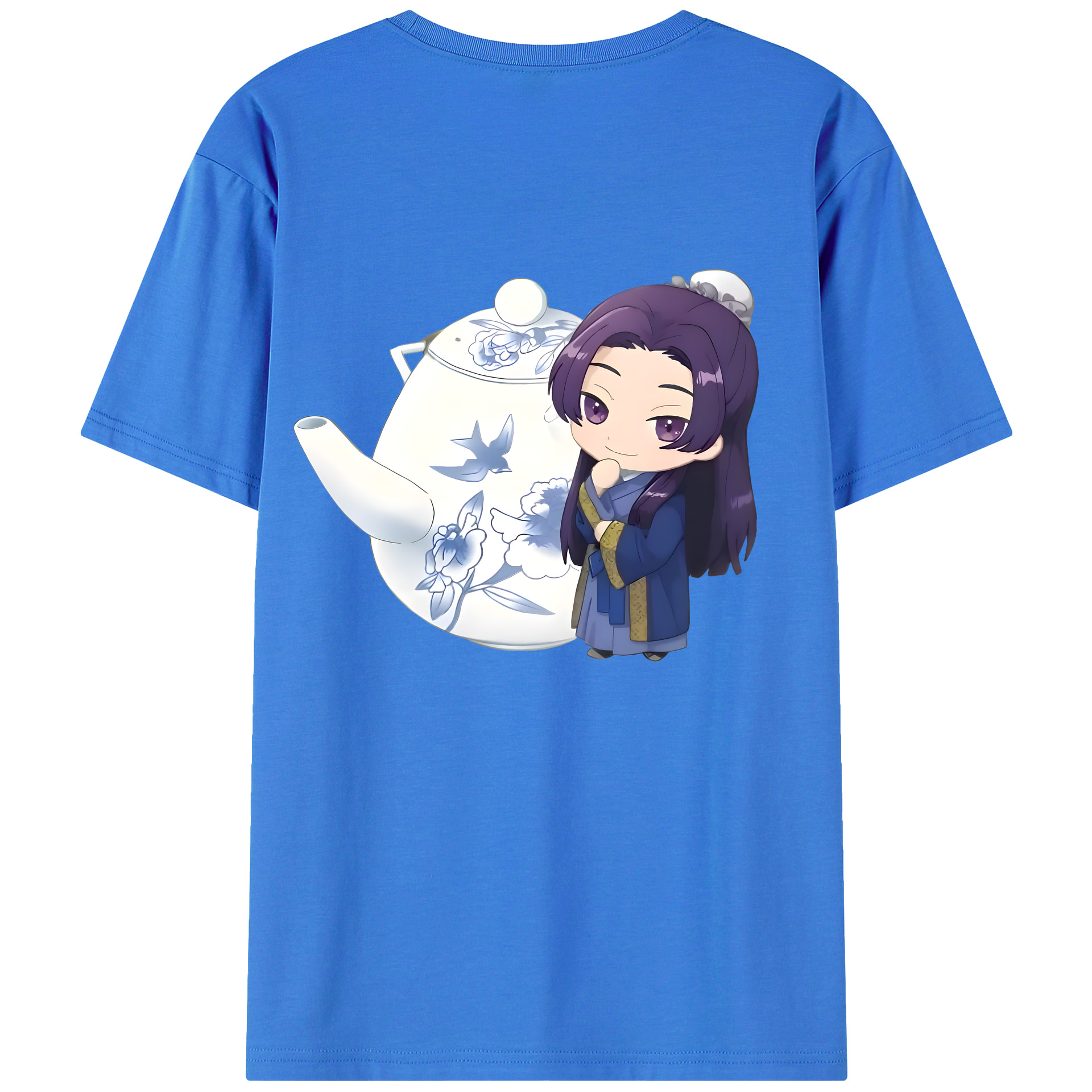 （画像用） 薬屋のひとりごと The Apothecary Diaries 綿100％ メンズ半袖Tシャツ（バックプリント） 通気性