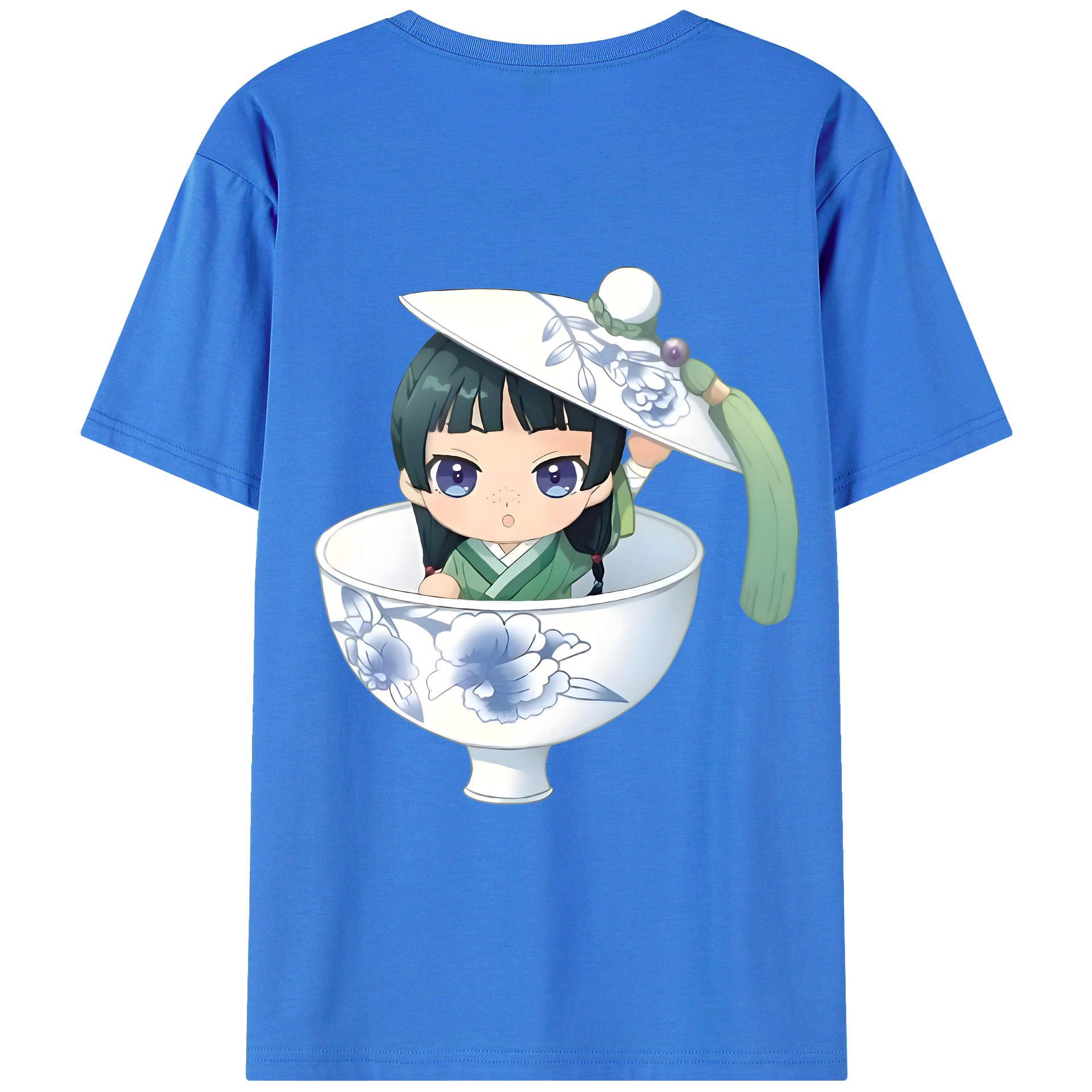 （画像用） 薬屋のひとりごと The Apothecary Diaries 綿100％ メンズ半袖Tシャツ（バックプリント） 通気性