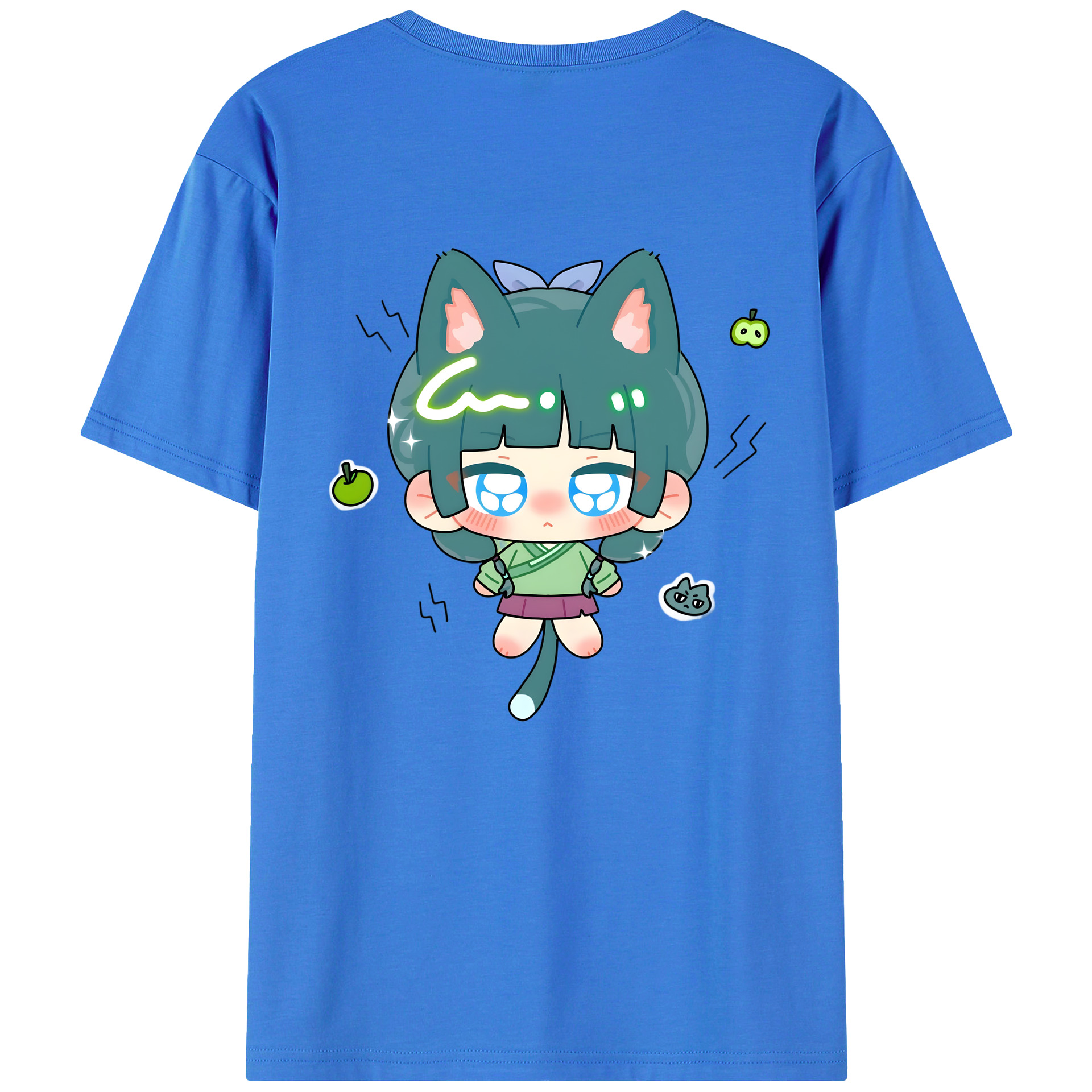 （画像用） 薬屋のひとりごと The Apothecary Diaries 綿100％ メンズ半袖Tシャツ（バックプリント） 通気性