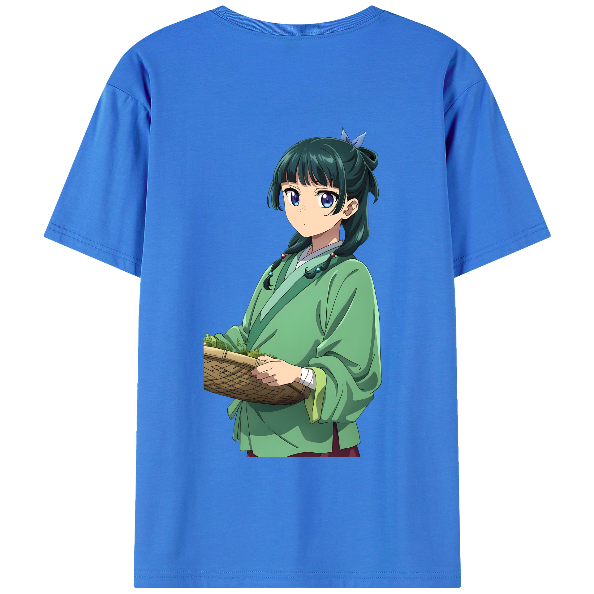 （画像用） 薬屋のひとりごと The Apothecary Diaries 綿100％ メンズ半袖Tシャツ（バックプリント） 通気性