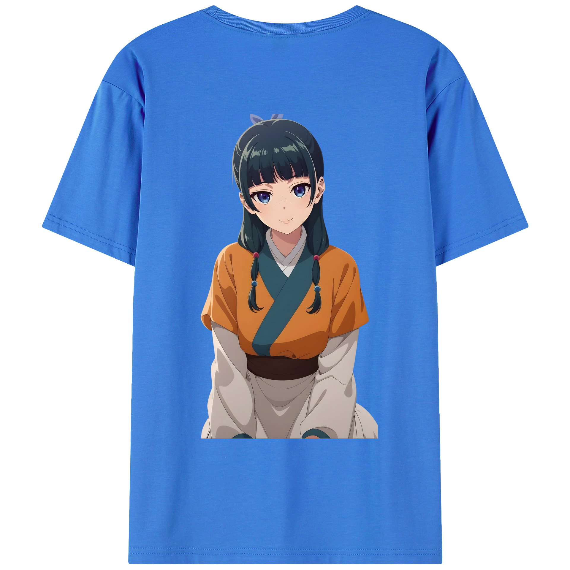（画像用） 薬屋のひとりごと The Apothecary Diaries 綿100％ メンズ半袖Tシャツ（バックプリント） 通気性