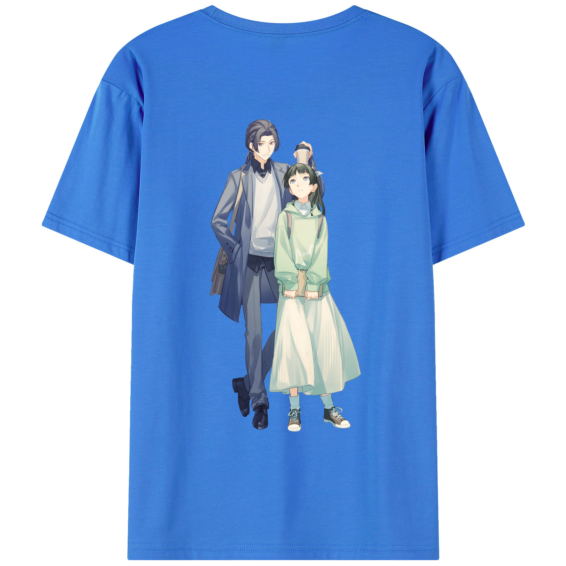 （画像用） 薬屋のひとりごと The Apothecary Diaries 綿100％ メンズ半袖Tシャツ（バックプリント） 通気性