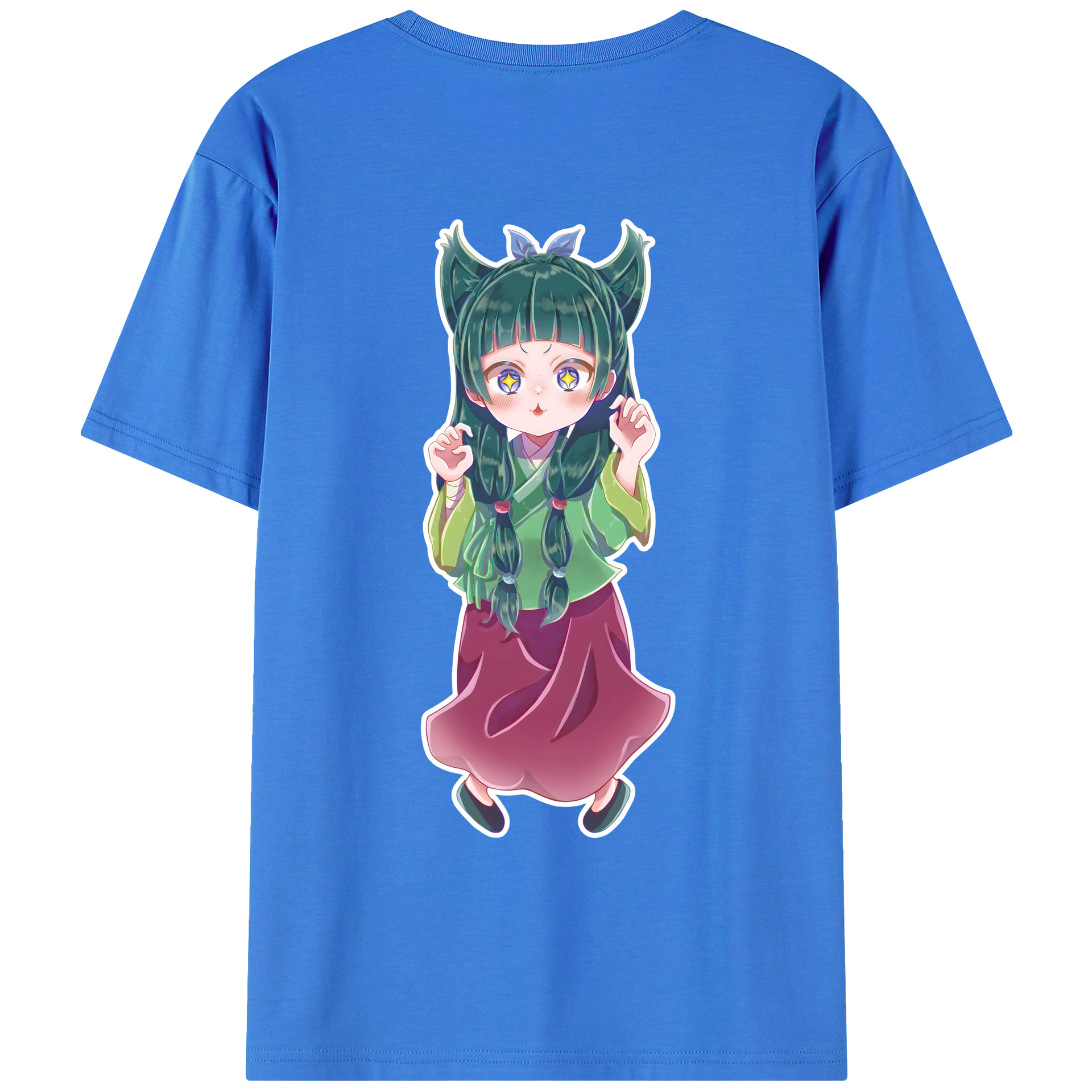 （画像用） 薬屋のひとりごと The Apothecary Diaries 綿100％ メンズ半袖Tシャツ（バックプリント） 通気性