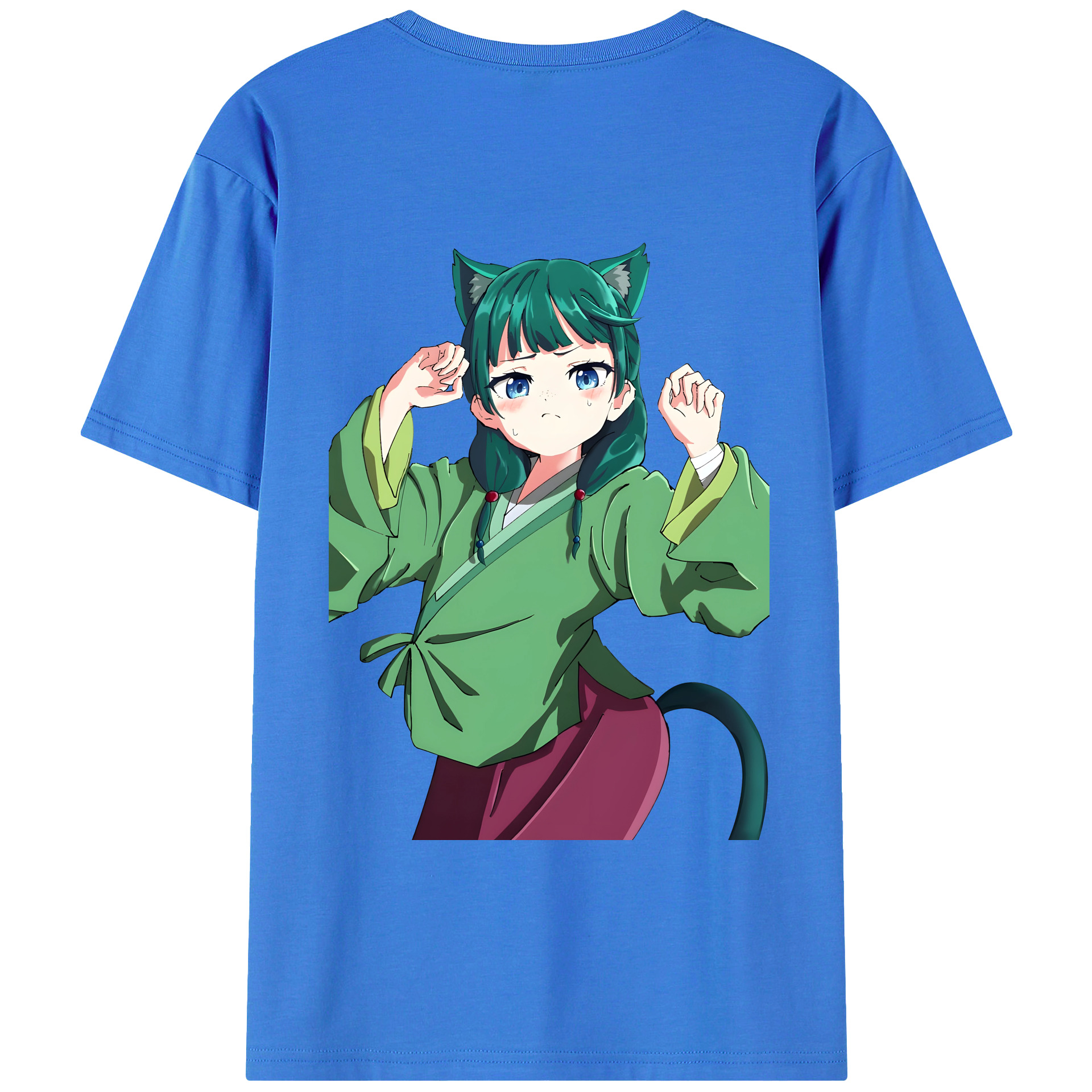 （画像用） 薬屋のひとりごと The Apothecary Diaries 綿100％ メンズ半袖Tシャツ（バックプリント） 通気性