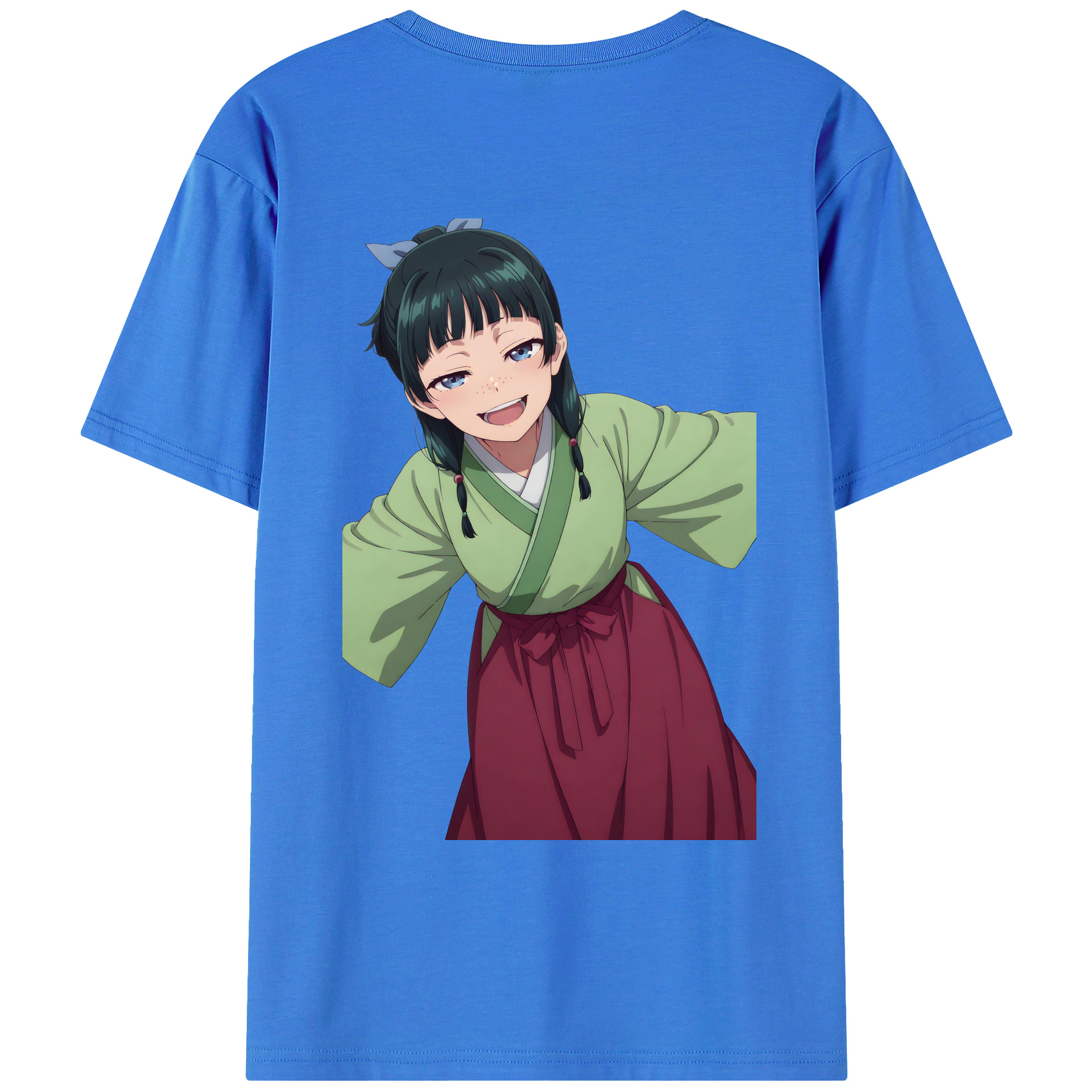 （画像用） 薬屋のひとりごと The Apothecary Diaries 綿100％ メンズ半袖Tシャツ（バックプリント） 通気性