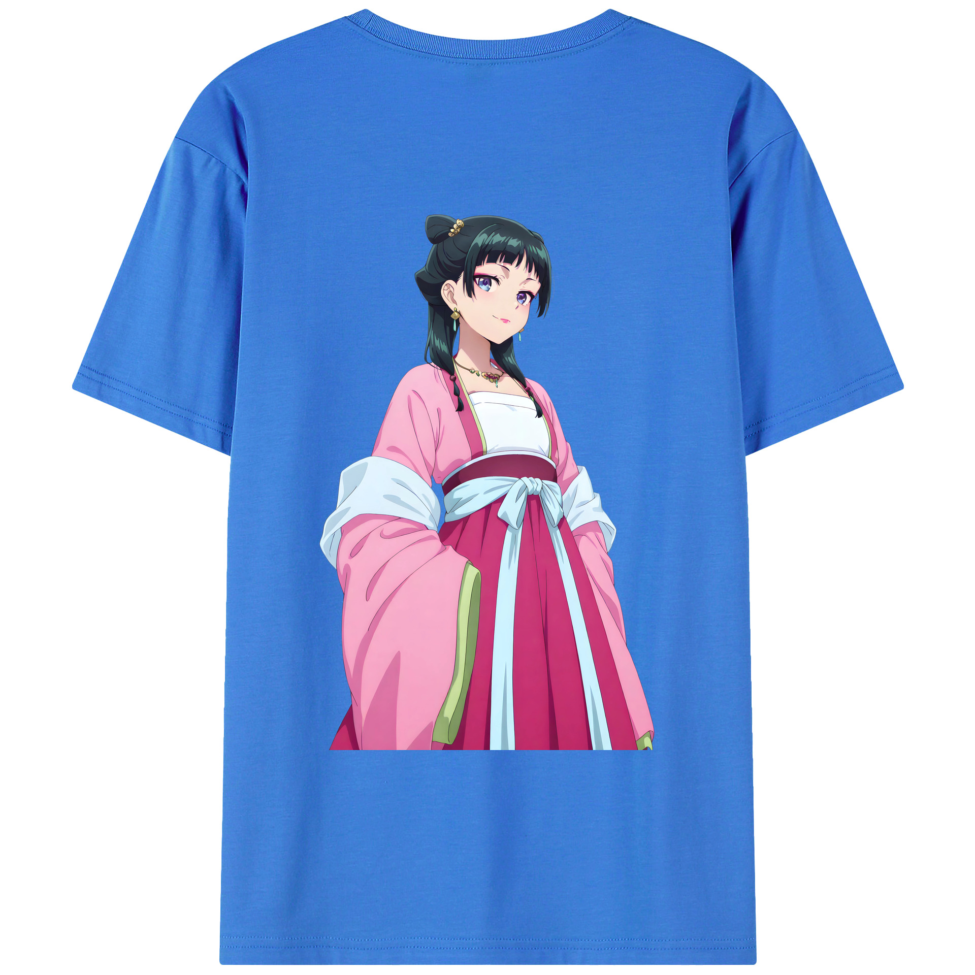 （画像用） 薬屋のひとりごと The Apothecary Diaries 綿100％ メンズ半袖Tシャツ（バックプリント） 通気性