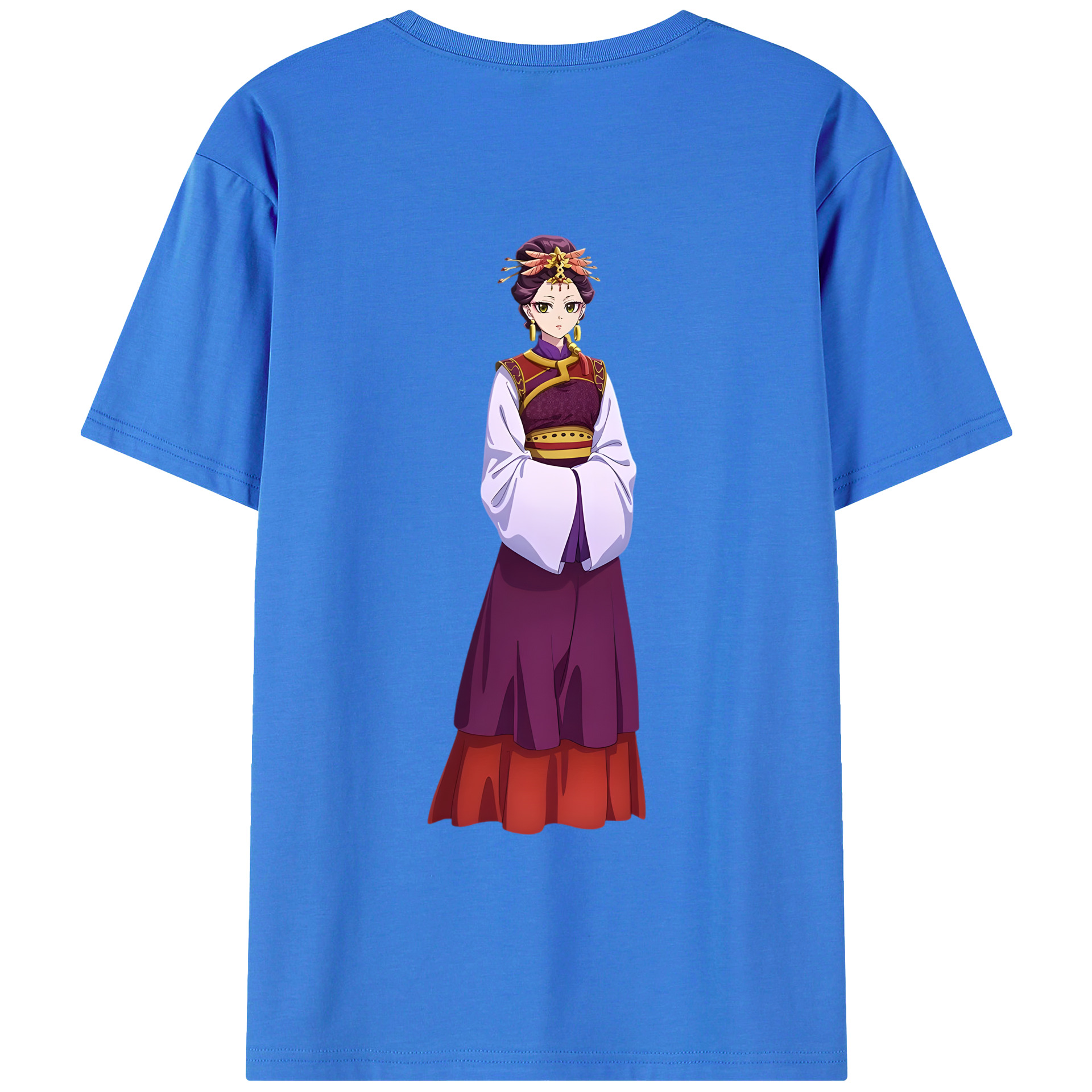 （画像用） 薬屋のひとりごと The Apothecary Diaries 綿100％ メンズ半袖Tシャツ（バックプリント） 通気性