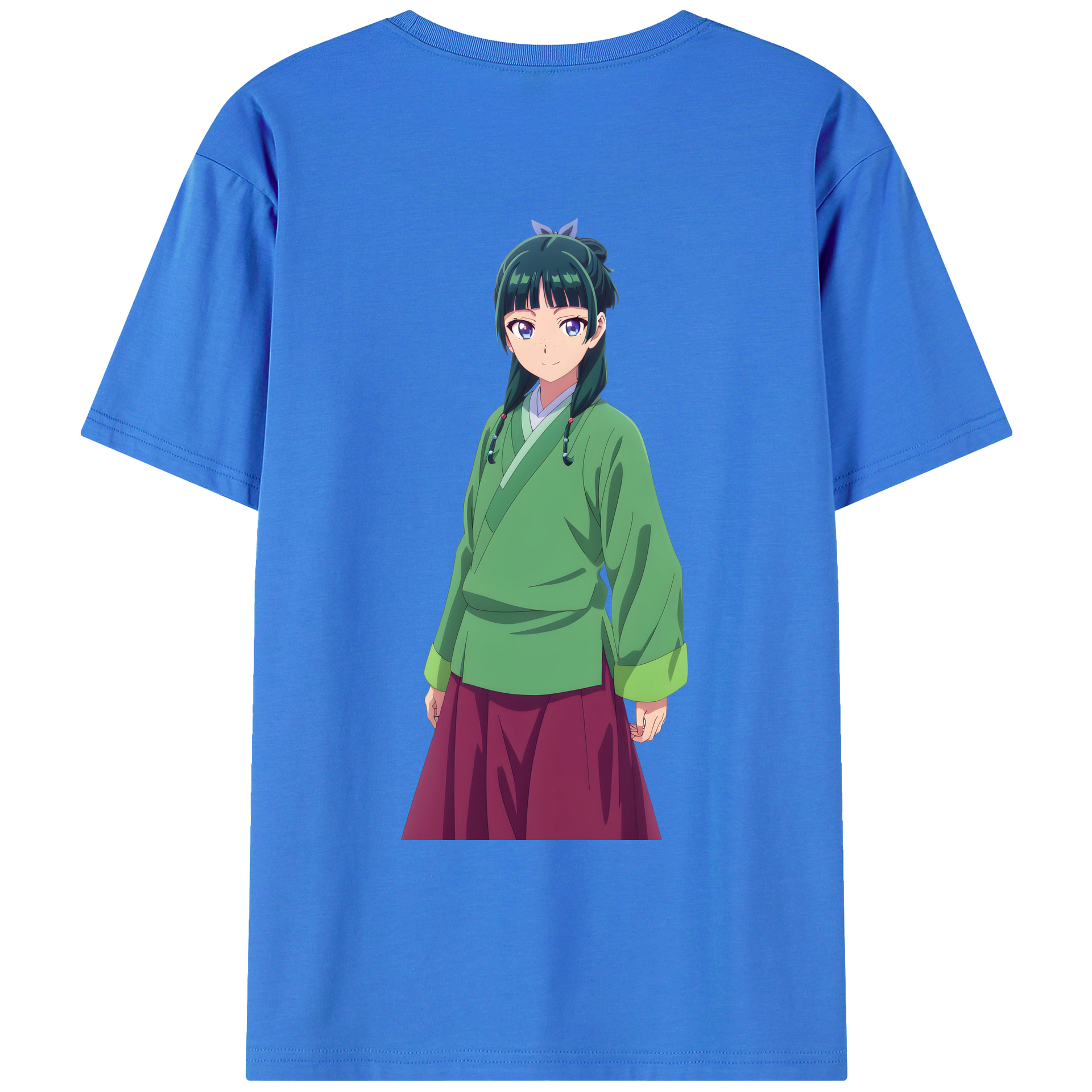 （画像用） 薬屋のひとりごと The Apothecary Diaries 綿100％ メンズ半袖Tシャツ（バックプリント） 通気性