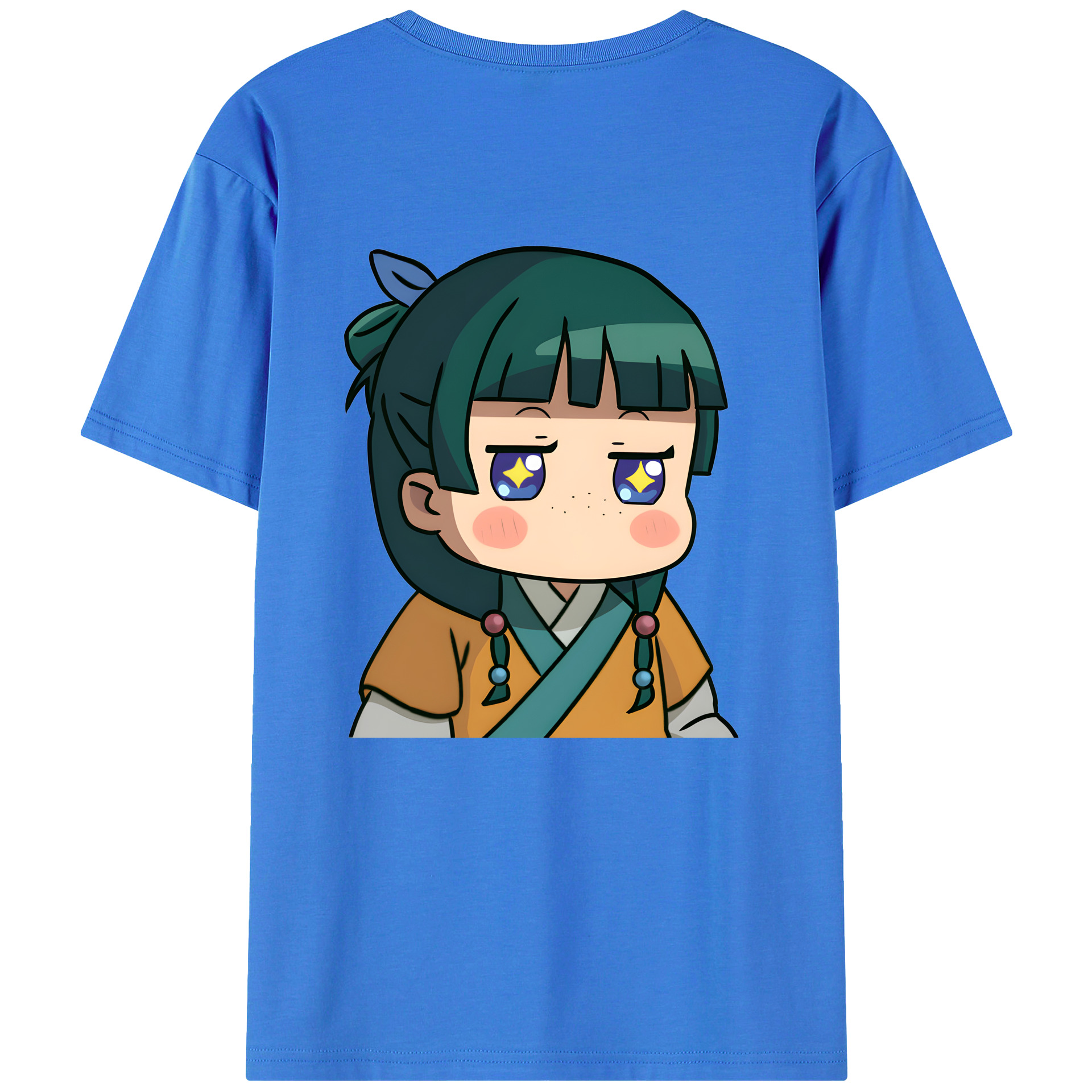 （画像用） 薬屋のひとりごと The Apothecary Diaries 綿100％ メンズ半袖Tシャツ（バックプリント） 通気性