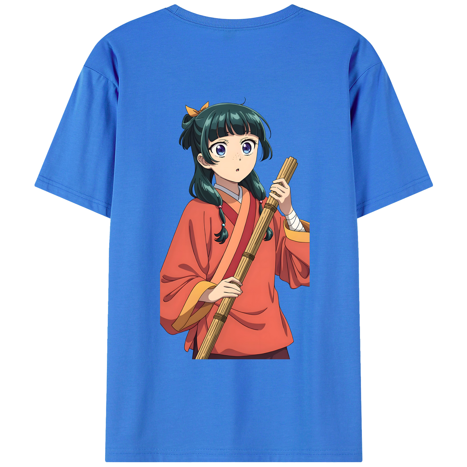 （画像用） 薬屋のひとりごと The Apothecary Diaries 綿100％ メンズ半袖Tシャツ（バックプリント） 通気性
