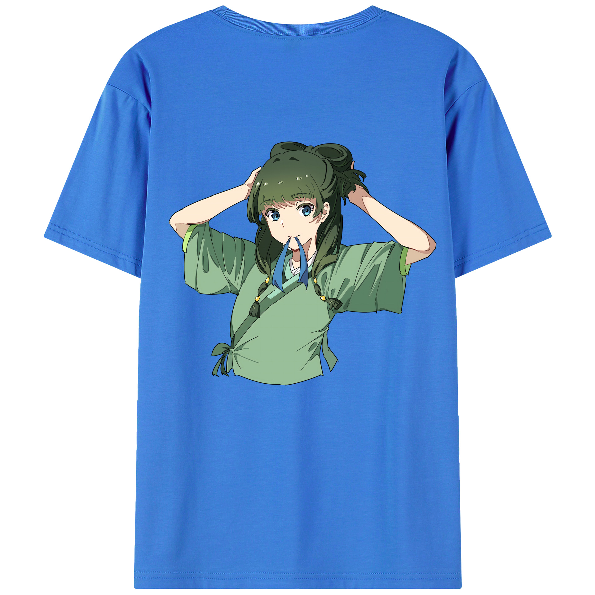 （画像用） 薬屋のひとりごと The Apothecary Diaries 綿100％ メンズ半袖Tシャツ（バックプリント） 通気性