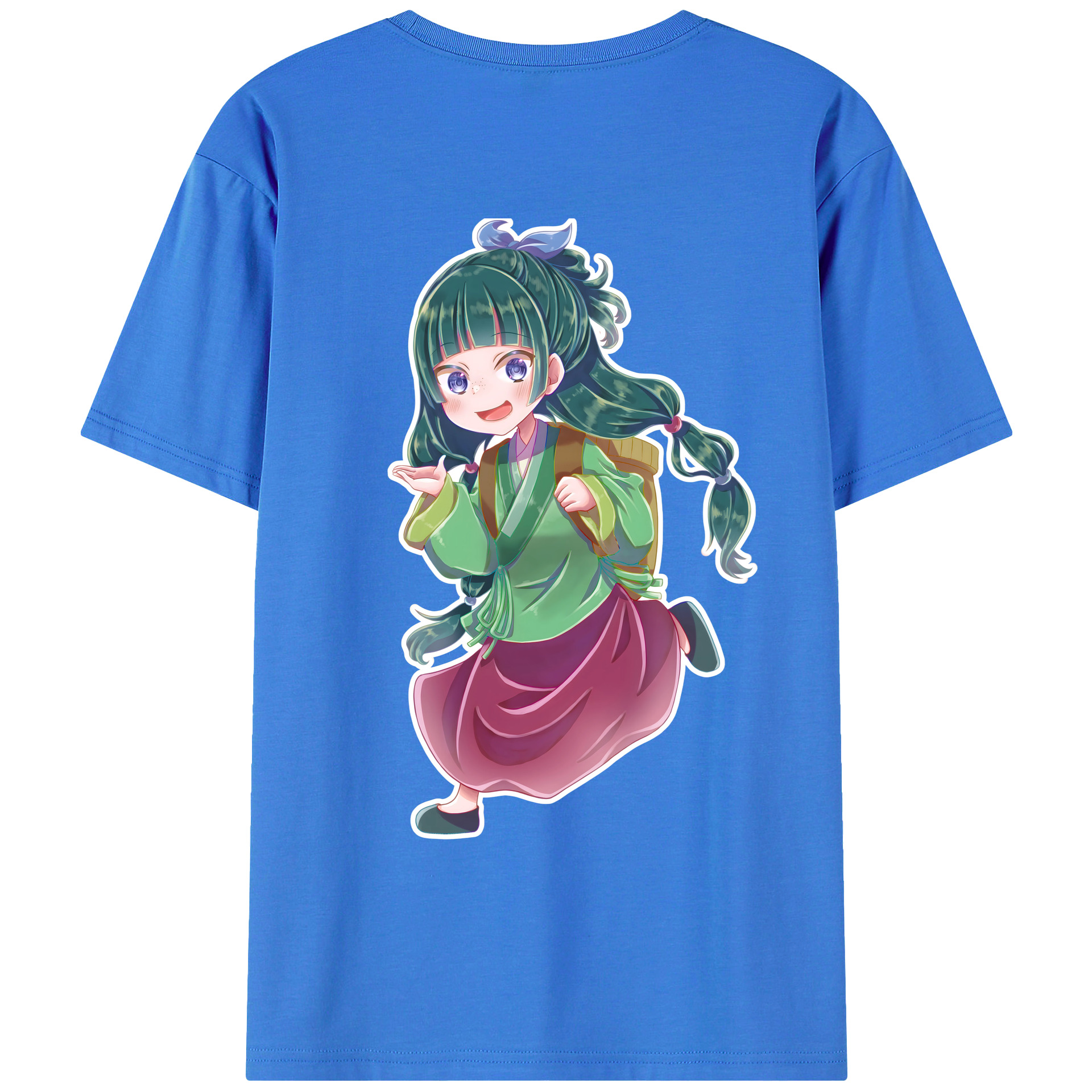 （画像用） 薬屋のひとりごと The Apothecary Diaries 綿100％ メンズ半袖Tシャツ（バックプリント） 通気性