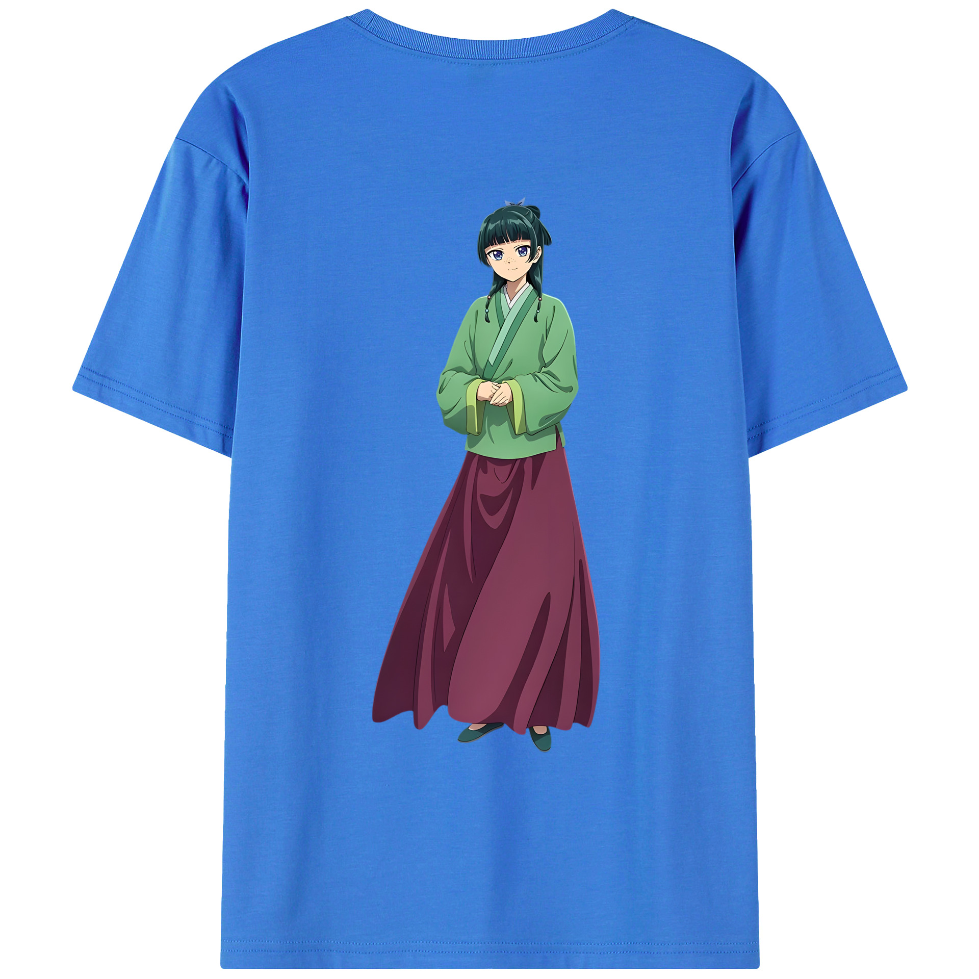 （画像用） 薬屋のひとりごと The Apothecary Diaries 綿100％ メンズ半袖Tシャツ（バックプリント） 通気性
