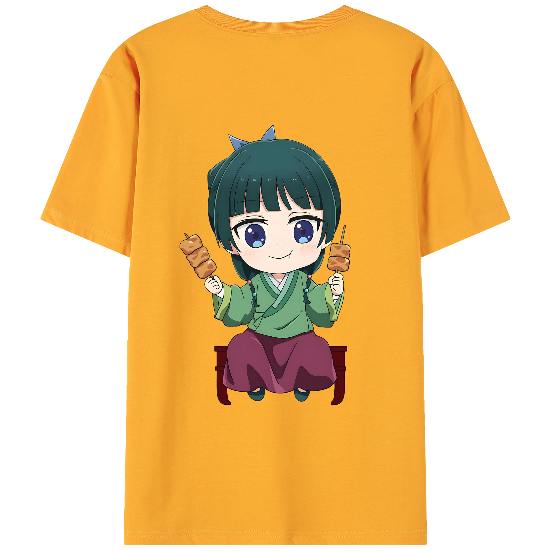 （画像用） 薬屋のひとりごと The Apothecary Diaries 綿100％ メンズ半袖Tシャツ（バックプリント） 通気性