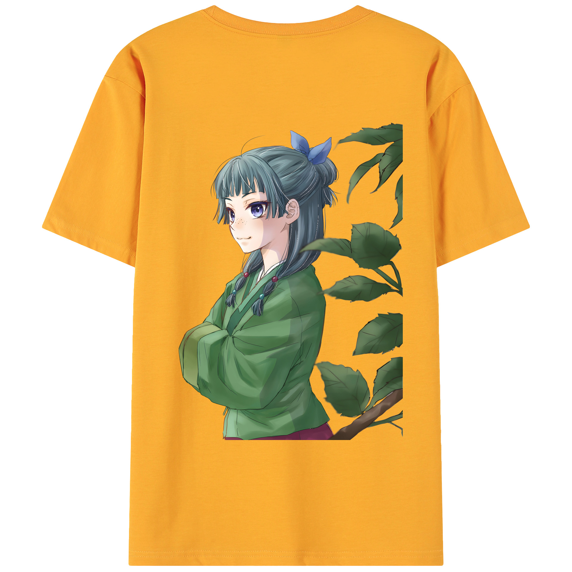 （画像用） 薬屋のひとりごと The Apothecary Diaries 綿100％ メンズ半袖Tシャツ（バックプリント） 通気性