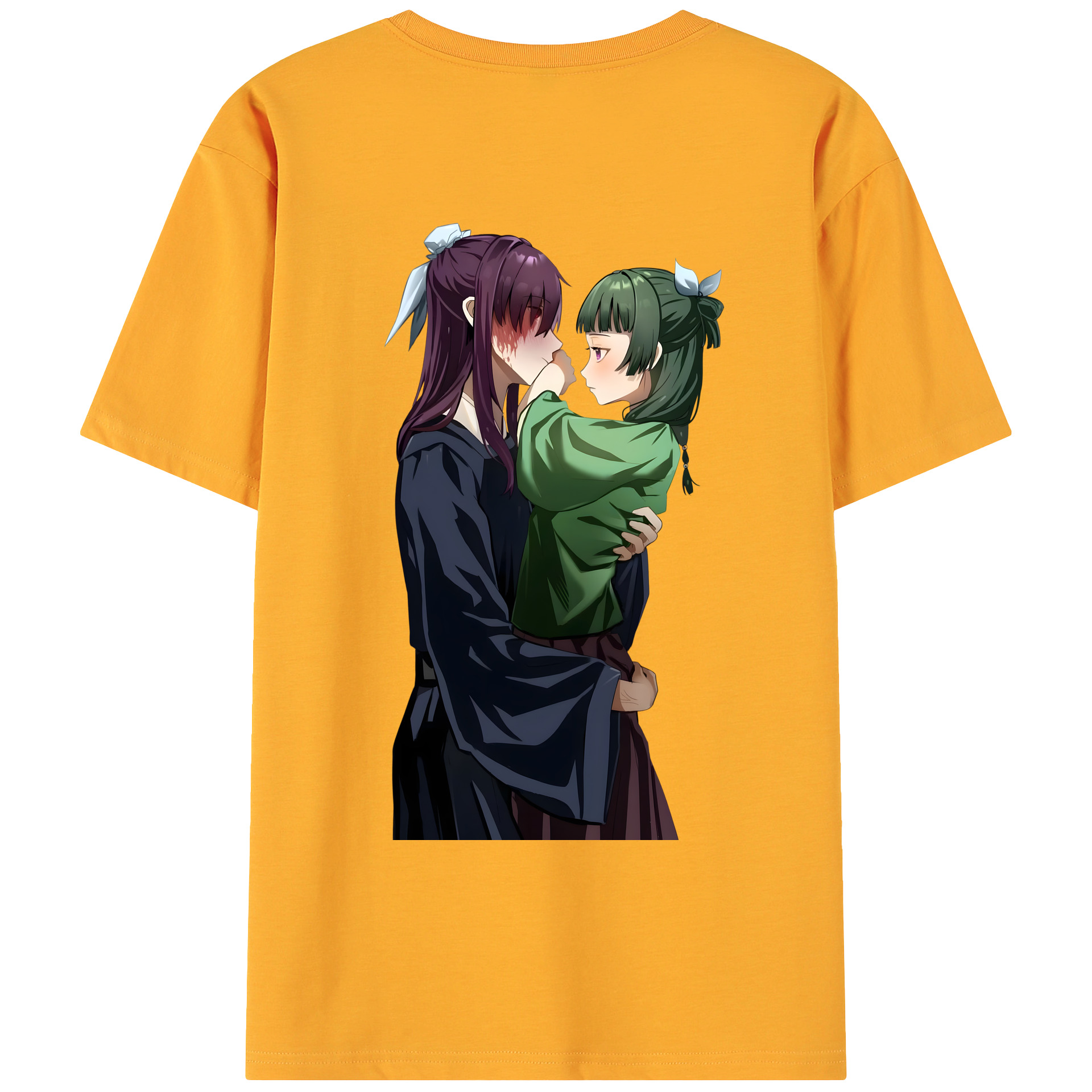 （画像用） 薬屋のひとりごと The Apothecary Diaries 綿100％ メンズ半袖Tシャツ（バックプリント） 通気性