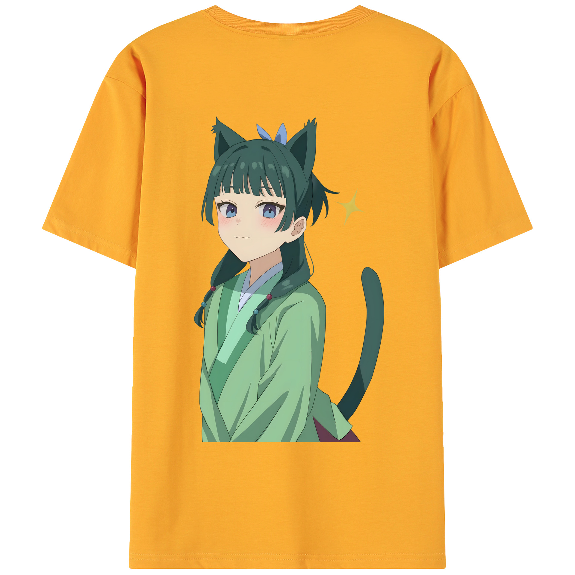 （画像用） 薬屋のひとりごと The Apothecary Diaries 綿100％ メンズ半袖Tシャツ（バックプリント） 通気性