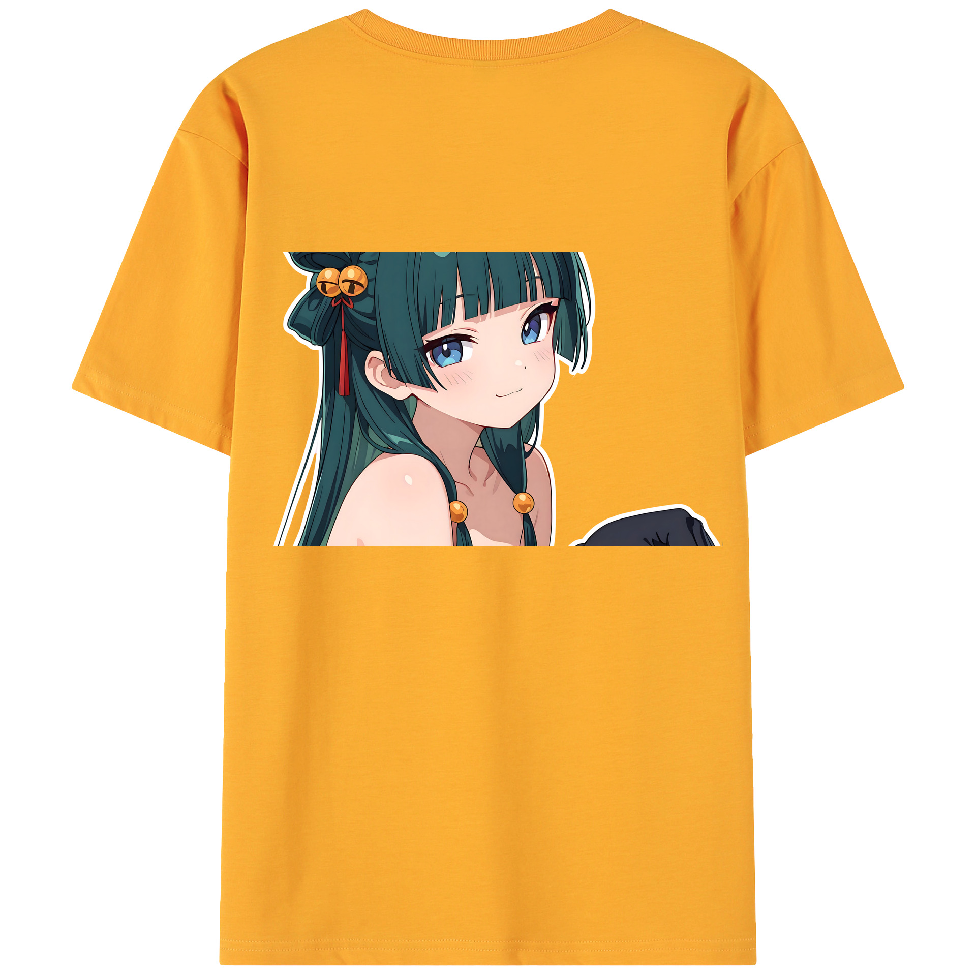 （画像用） 薬屋のひとりごと The Apothecary Diaries 綿100％ メンズ半袖Tシャツ（バックプリント） 通気性