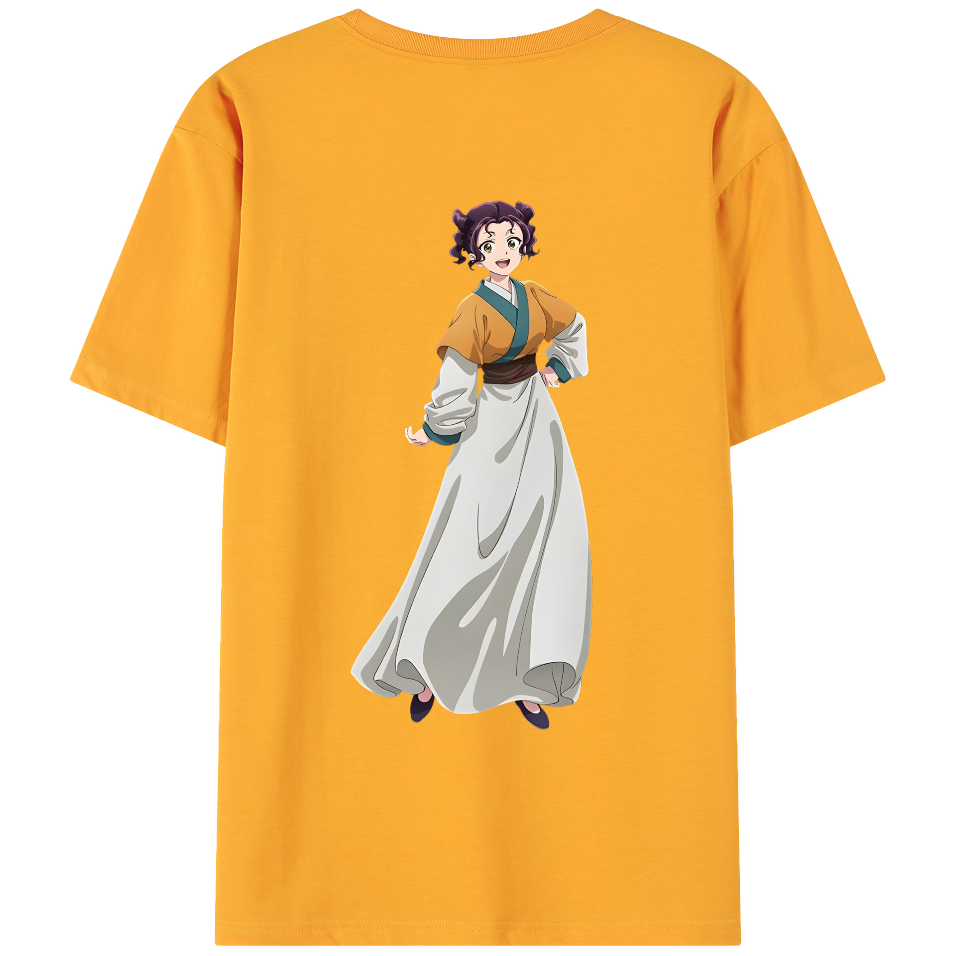 （画像用） 薬屋のひとりごと The Apothecary Diaries 綿100％ メンズ半袖Tシャツ（バックプリント） 通気性