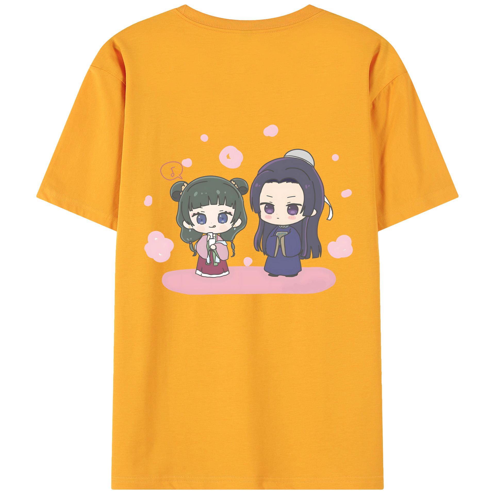 （画像用） 薬屋のひとりごと The Apothecary Diaries 綿100％ メンズ半袖Tシャツ（バックプリント） 通気性