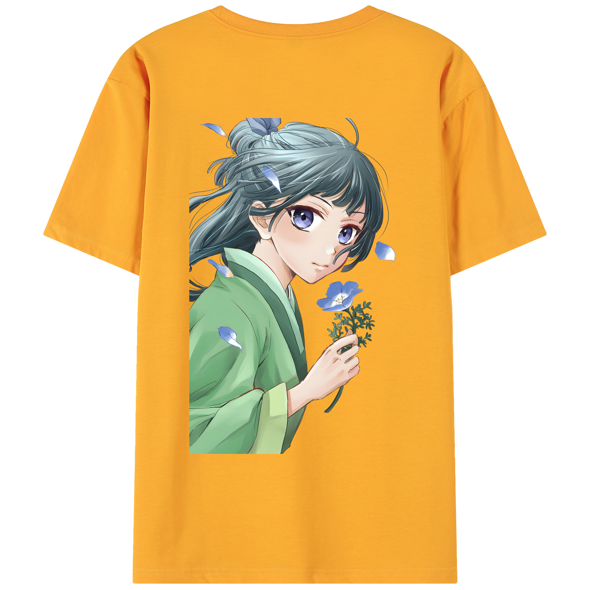 （画像用） 薬屋のひとりごと The Apothecary Diaries 綿100％ メンズ半袖Tシャツ（バックプリント） 通気性