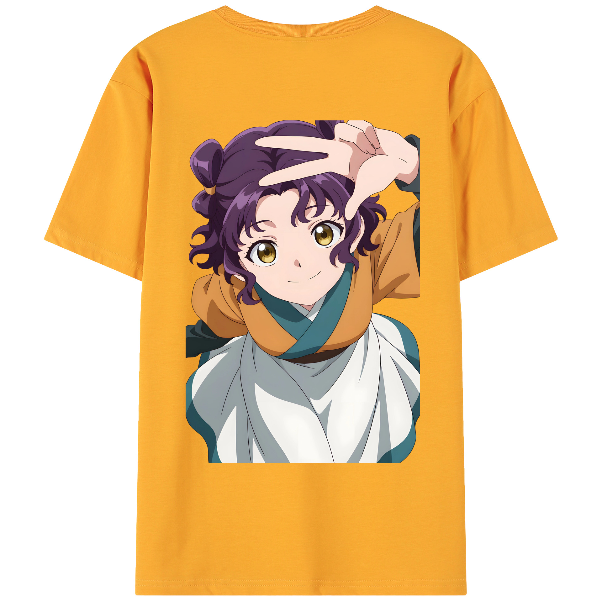 （画像用） 薬屋のひとりごと The Apothecary Diaries 綿100％ メンズ半袖Tシャツ（バックプリント） 通気性