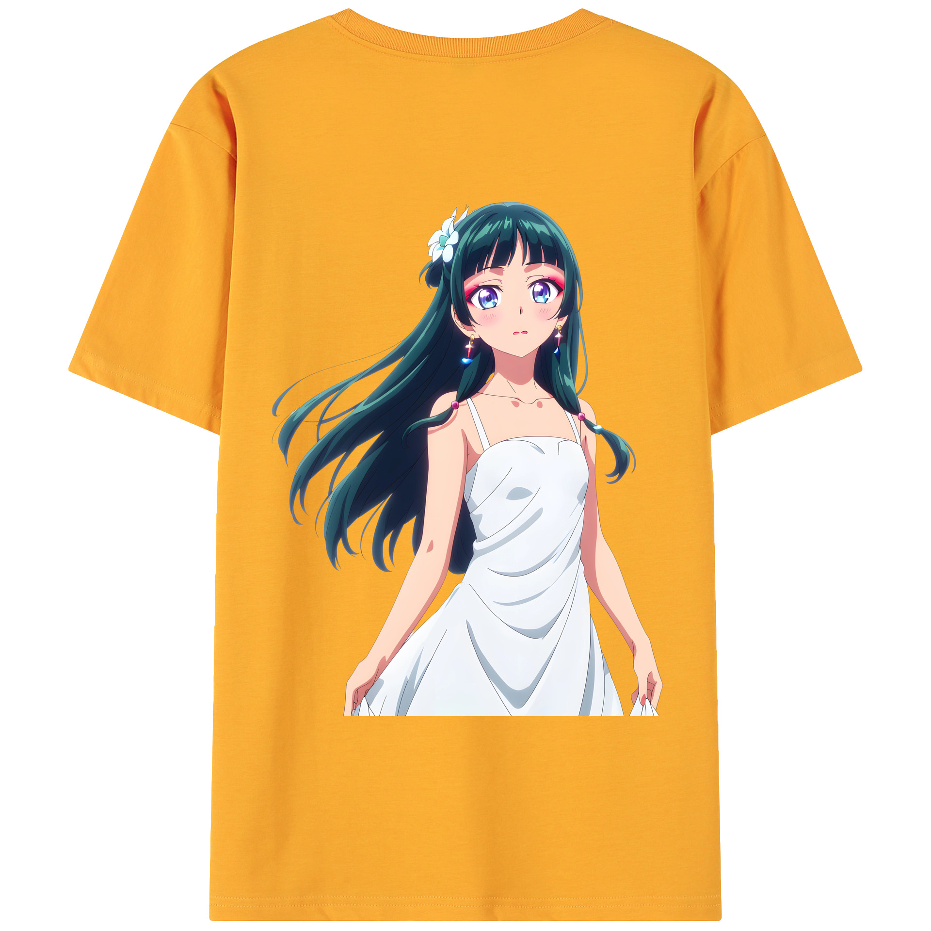 （画像用） 薬屋のひとりごと The Apothecary Diaries 綿100％ メンズ半袖Tシャツ（バックプリント） 通気性