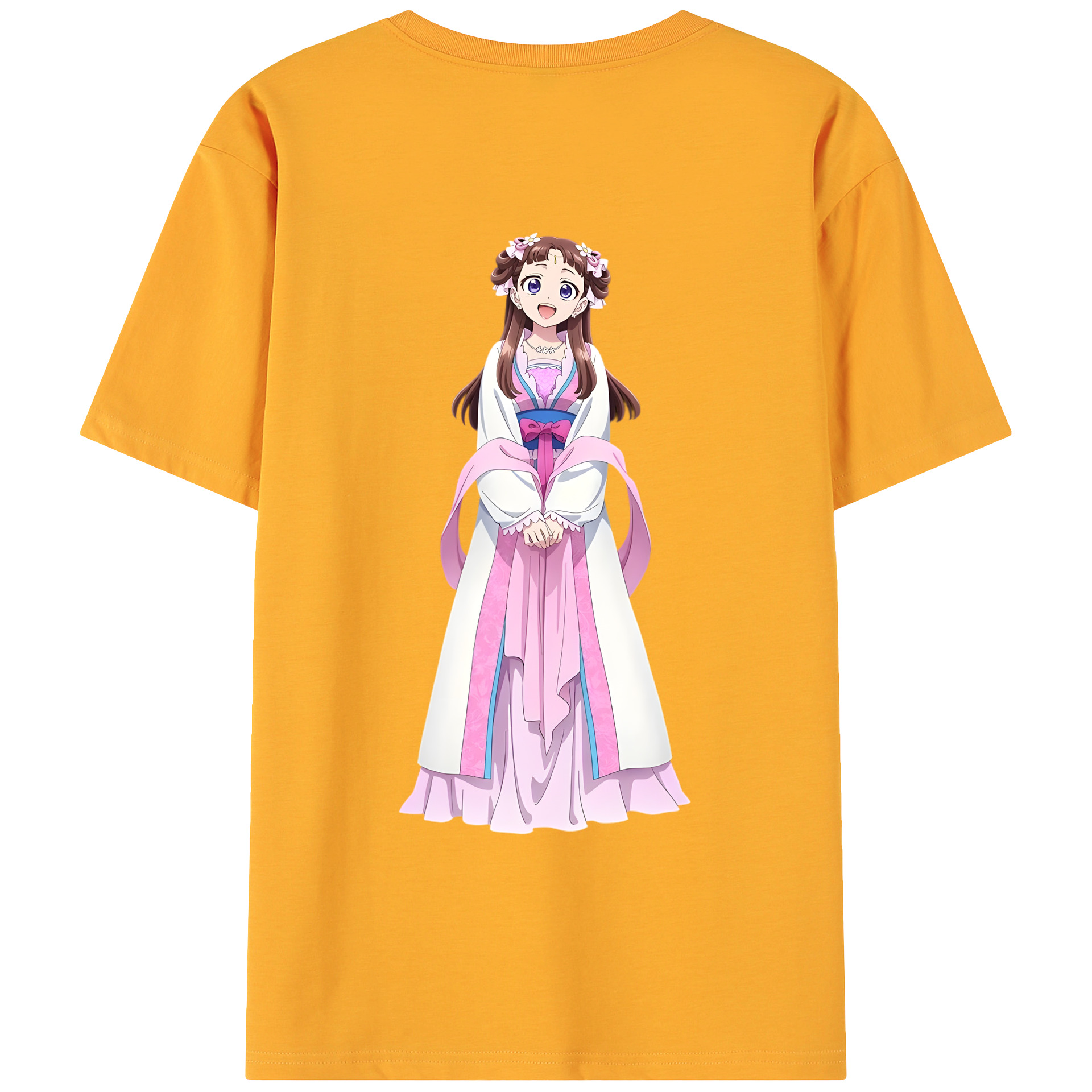 （画像用） 薬屋のひとりごと The Apothecary Diaries 綿100％ メンズ半袖Tシャツ（バックプリント） 通気性
