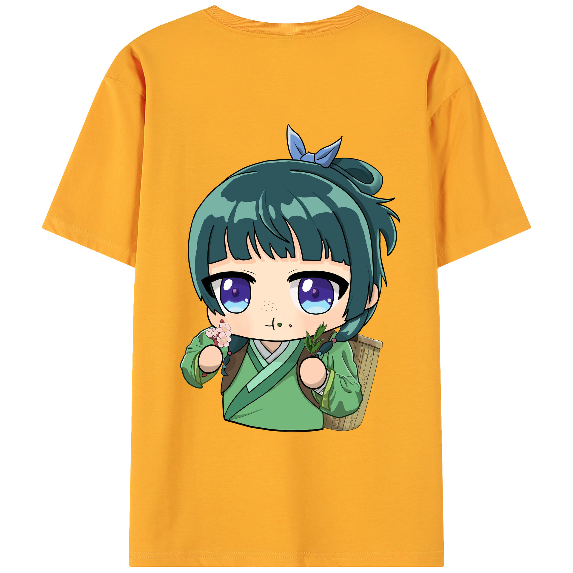 （画像用） 薬屋のひとりごと The Apothecary Diaries 綿100％ メンズ半袖Tシャツ（バックプリント） 通気性