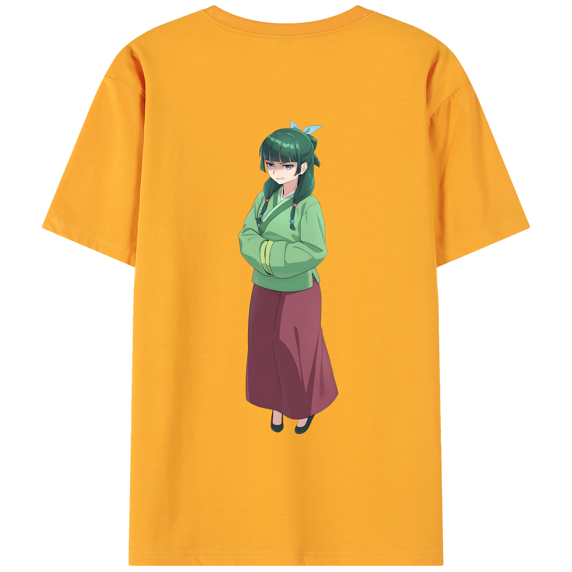 （画像用） 薬屋のひとりごと The Apothecary Diaries 綿100％ メンズ半袖Tシャツ（バックプリント） 通気性
