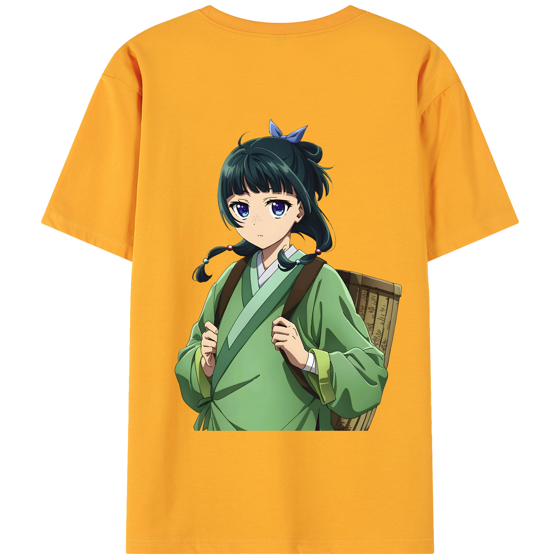 （画像用） 薬屋のひとりごと The Apothecary Diaries 綿100％ メンズ半袖Tシャツ（バックプリント） 通気性
