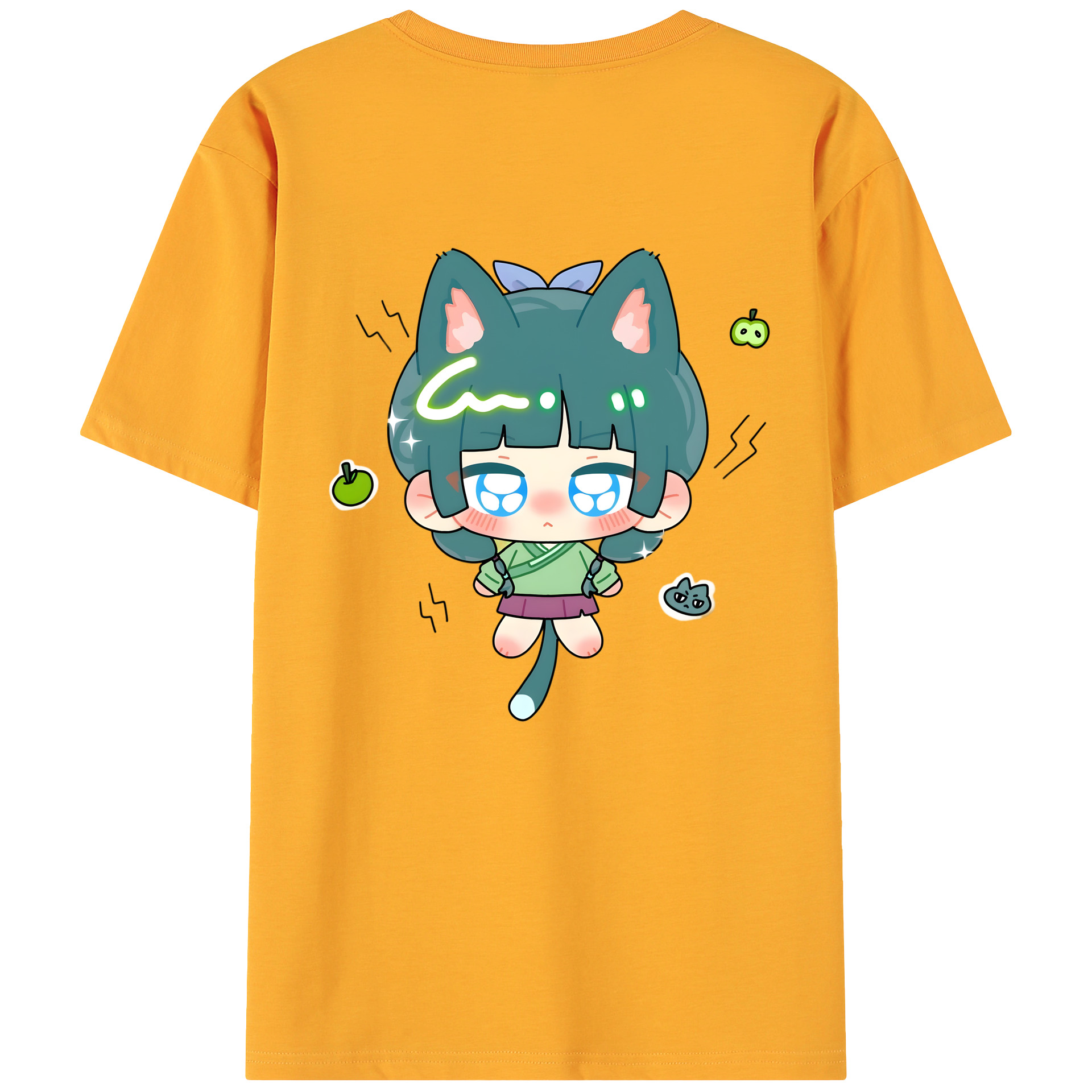（画像用） 薬屋のひとりごと The Apothecary Diaries 綿100％ メンズ半袖Tシャツ（バックプリント） 通気性