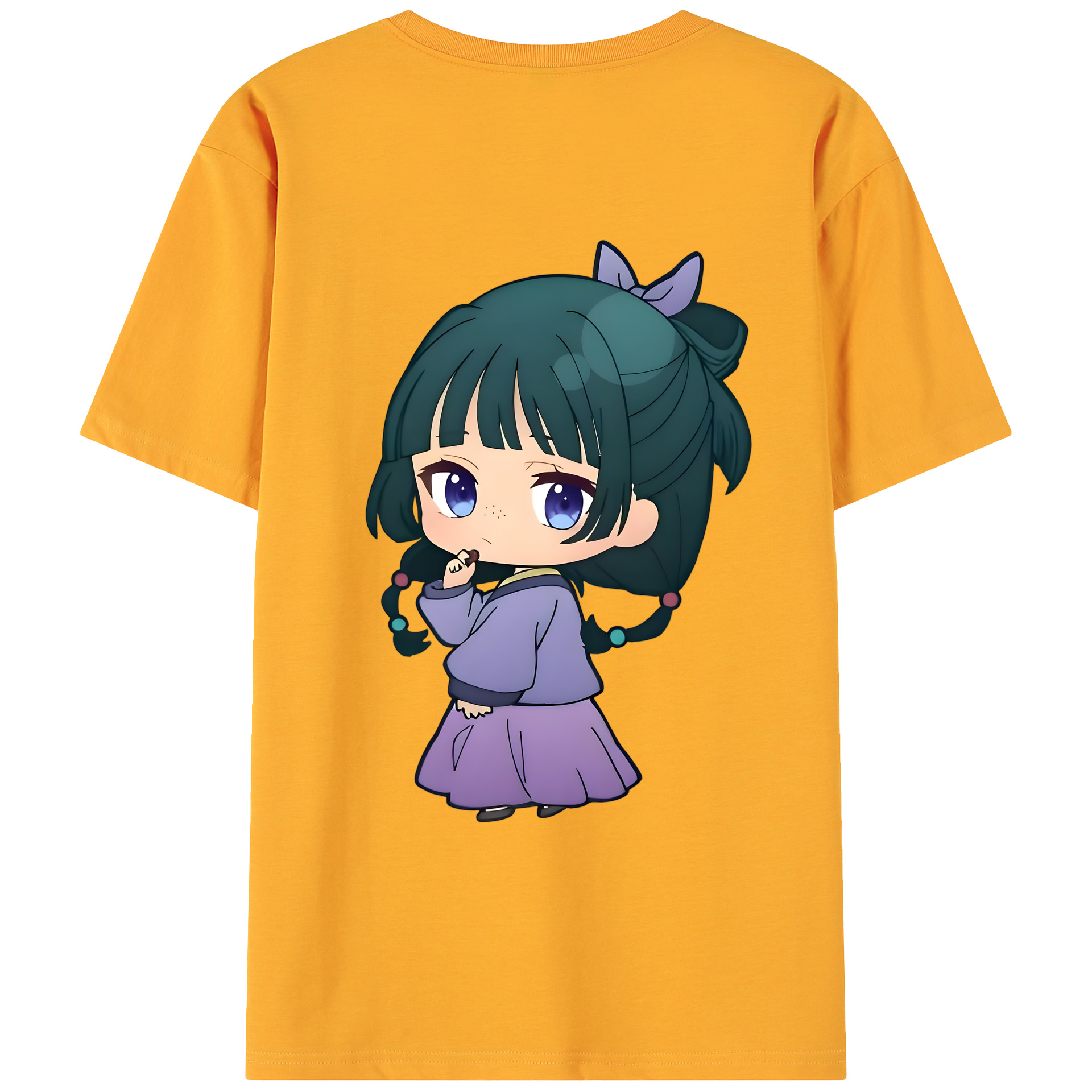 （画像用） 薬屋のひとりごと The Apothecary Diaries 綿100％ メンズ半袖Tシャツ（バックプリント） 通気性