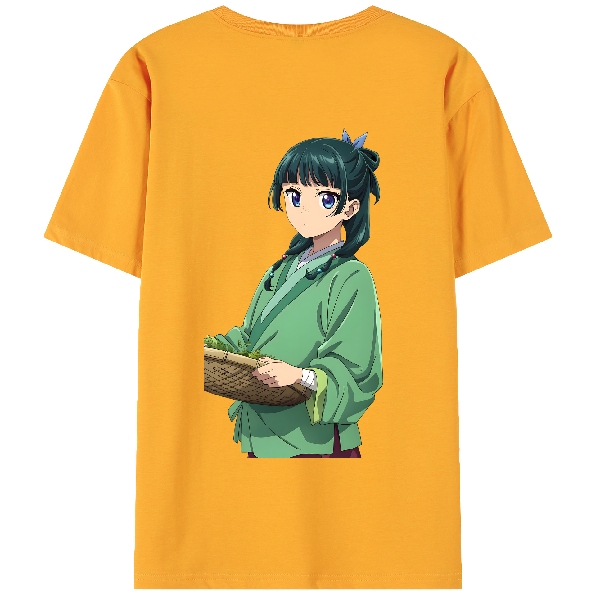 （画像用） 薬屋のひとりごと The Apothecary Diaries 綿100％ メンズ半袖Tシャツ（バックプリント） 通気性