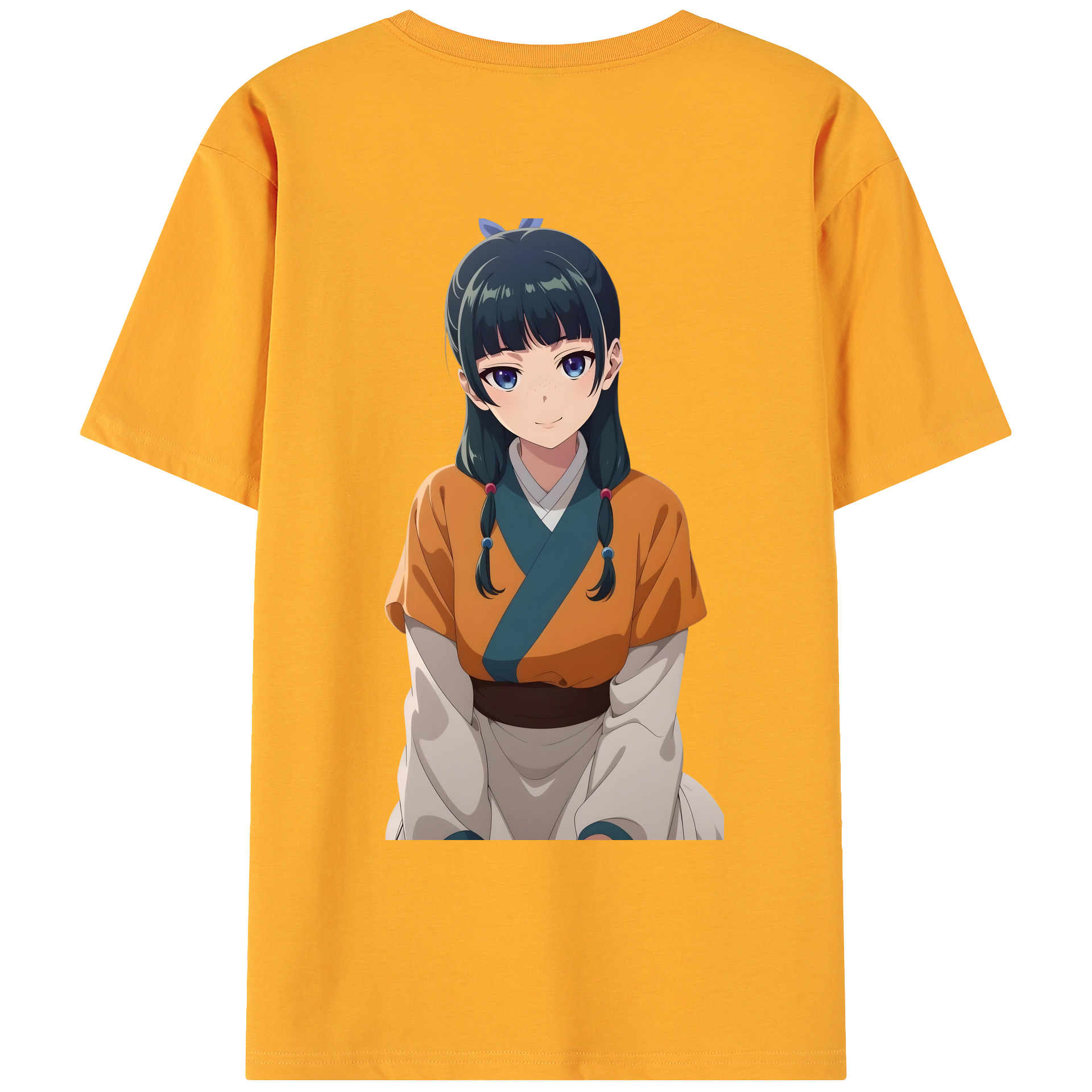 （画像用） 薬屋のひとりごと The Apothecary Diaries 綿100％ メンズ半袖Tシャツ（バックプリント） 通気性