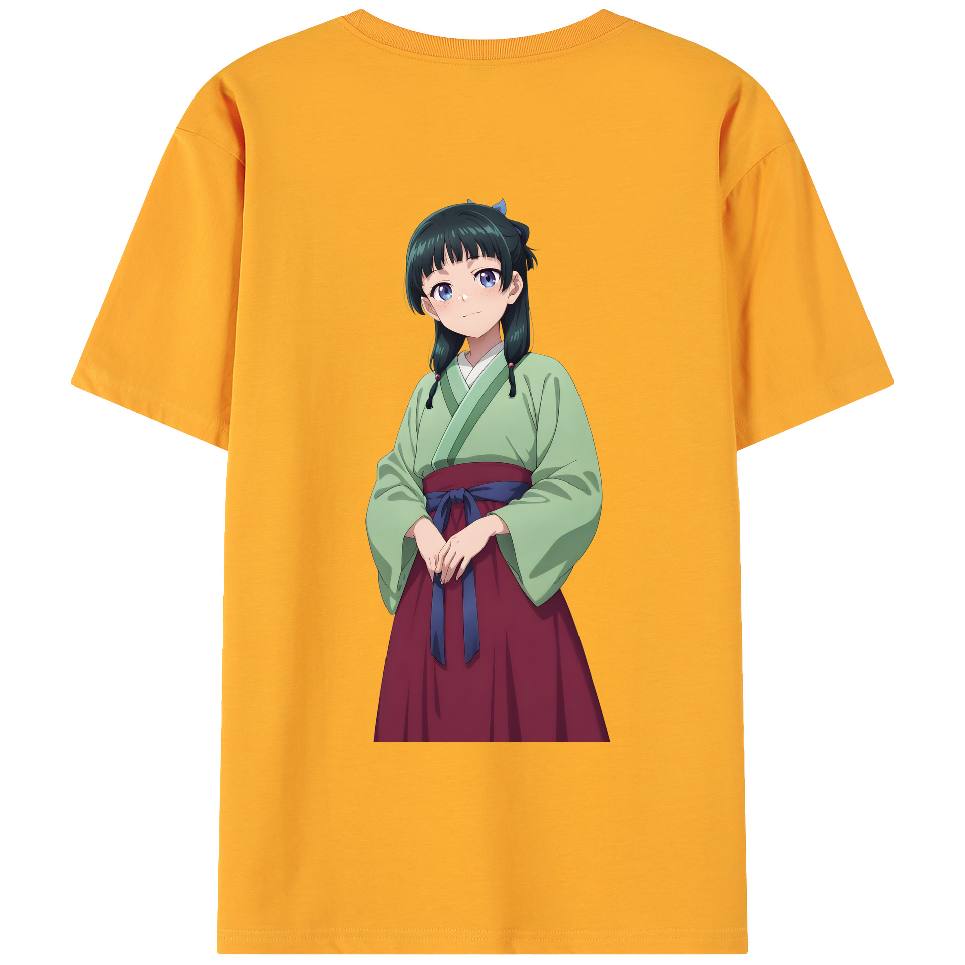 （画像用） 薬屋のひとりごと The Apothecary Diaries 綿100％ メンズ半袖Tシャツ（バックプリント） 通気性