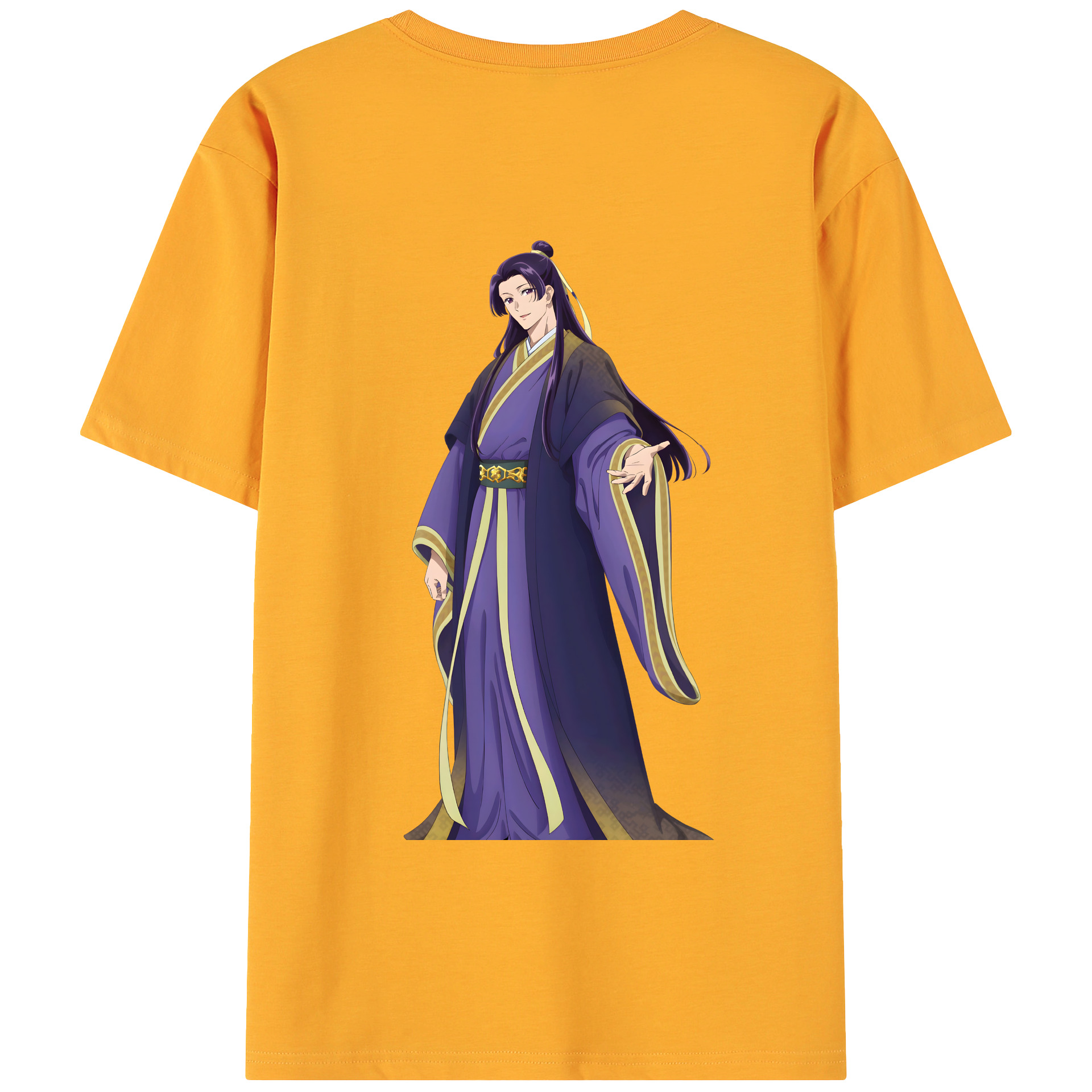 （画像用） 薬屋のひとりごと The Apothecary Diaries 綿100％ メンズ半袖Tシャツ（バックプリント） 通気性