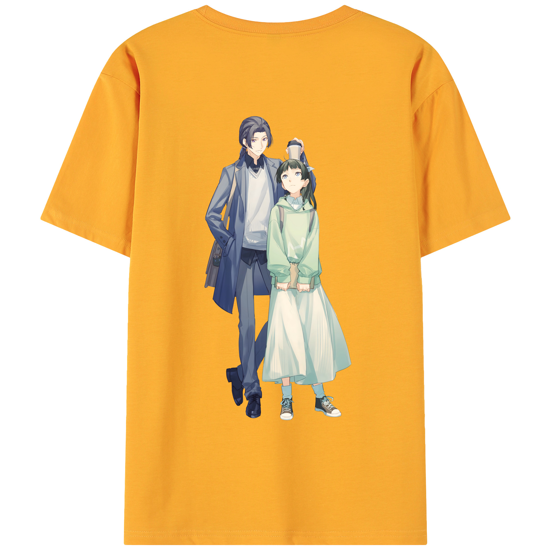 （画像用） 薬屋のひとりごと The Apothecary Diaries 綿100％ メンズ半袖Tシャツ（バックプリント） 通気性