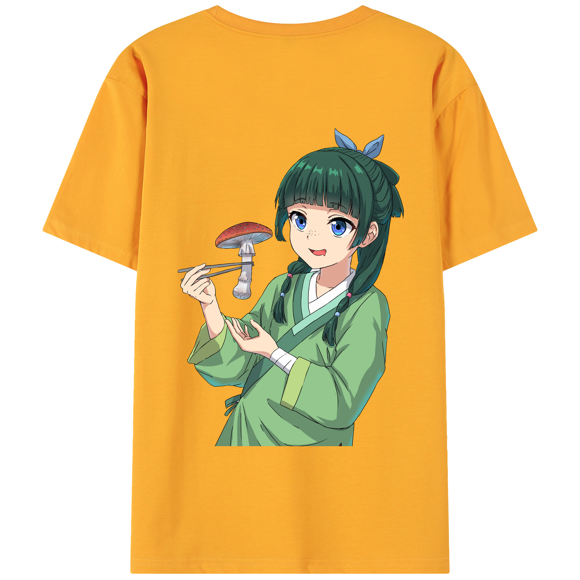 （画像用） 薬屋のひとりごと The Apothecary Diaries 綿100％ メンズ半袖Tシャツ（バックプリント） 通気性
