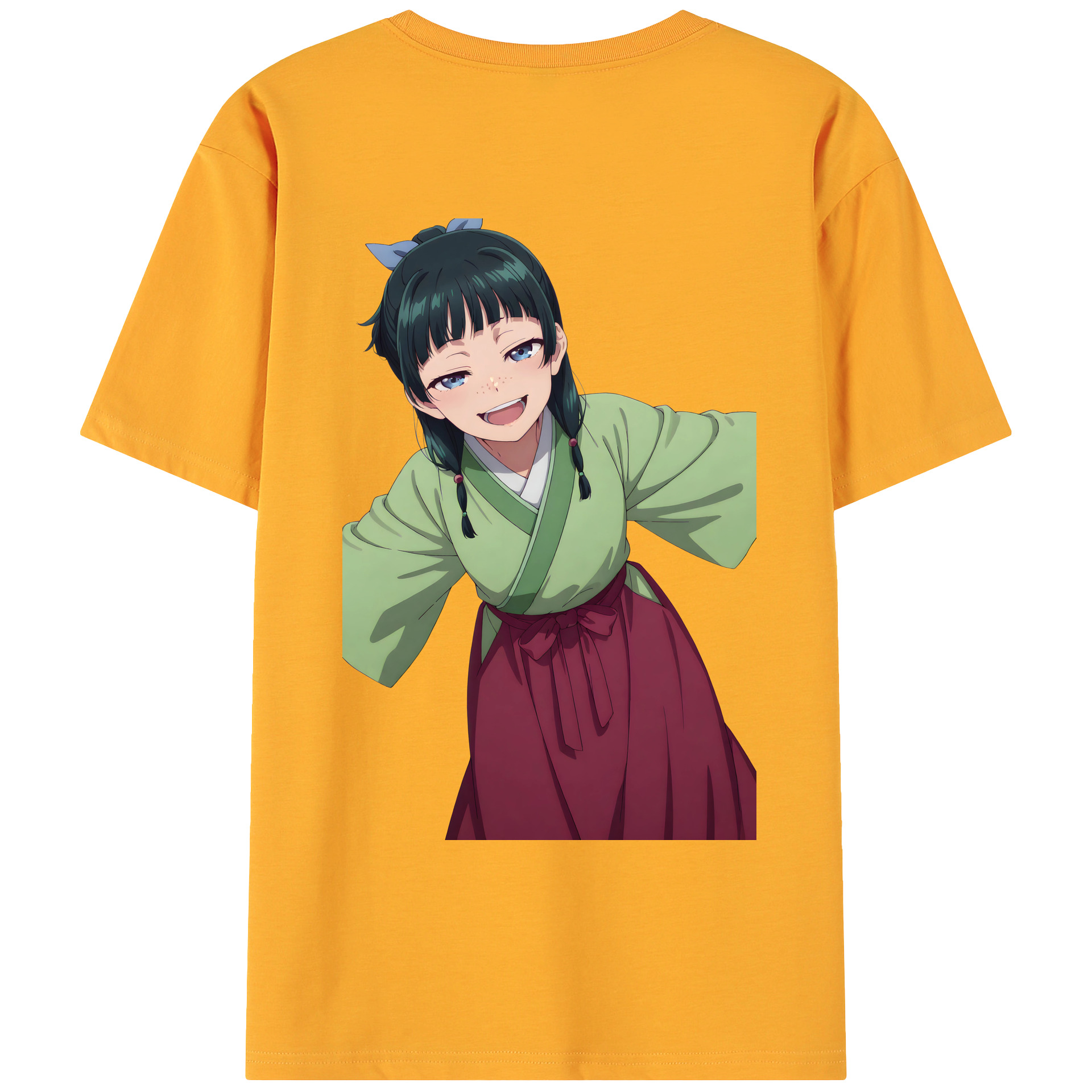 （画像用） 薬屋のひとりごと The Apothecary Diaries 綿100％ メンズ半袖Tシャツ（バックプリント） 通気性