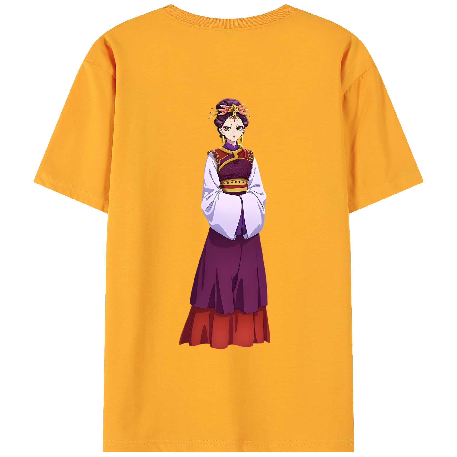 （画像用） 薬屋のひとりごと The Apothecary Diaries 綿100％ メンズ半袖Tシャツ（バックプリント） 通気性