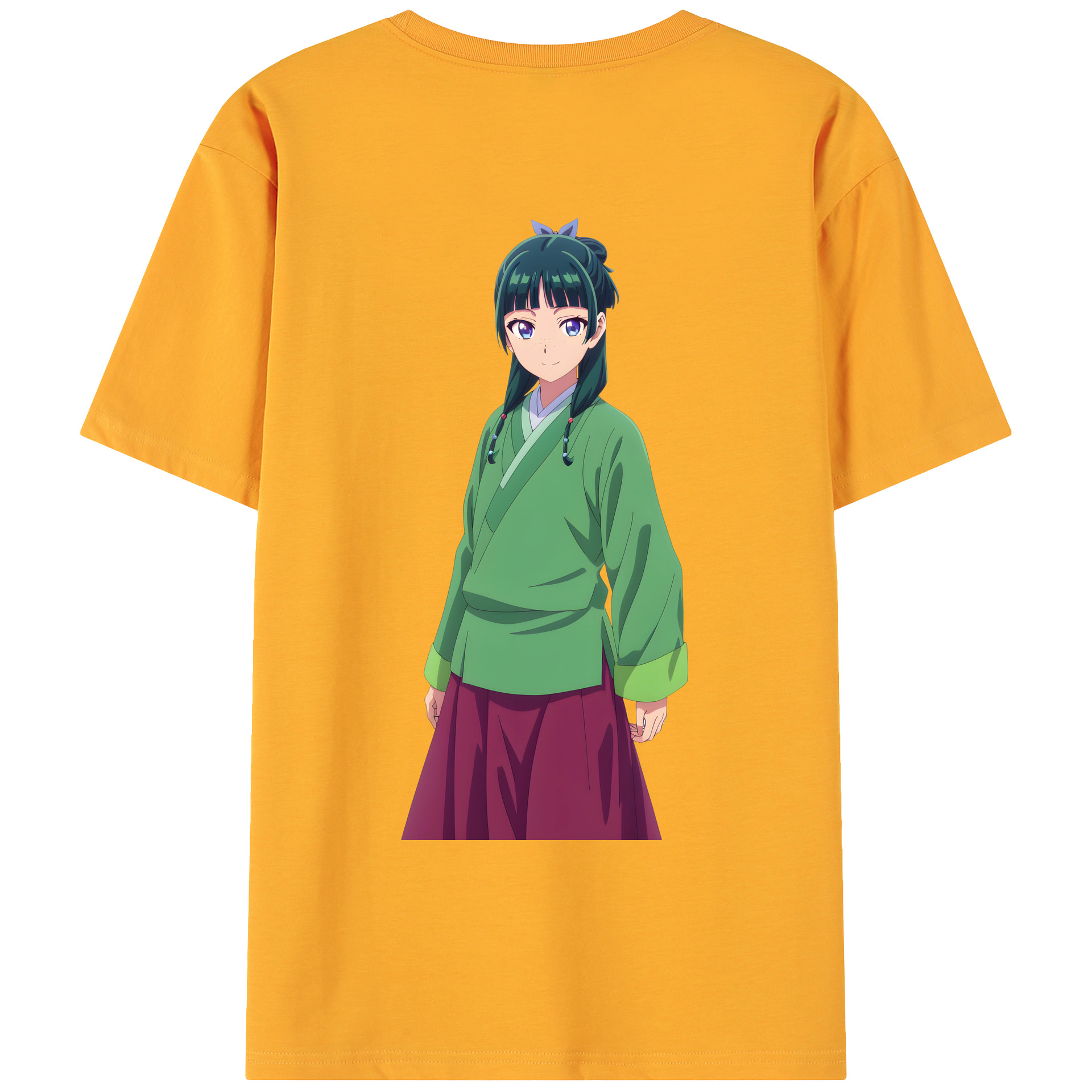 （画像用） 薬屋のひとりごと The Apothecary Diaries 綿100％ メンズ半袖Tシャツ（バックプリント） 通気性