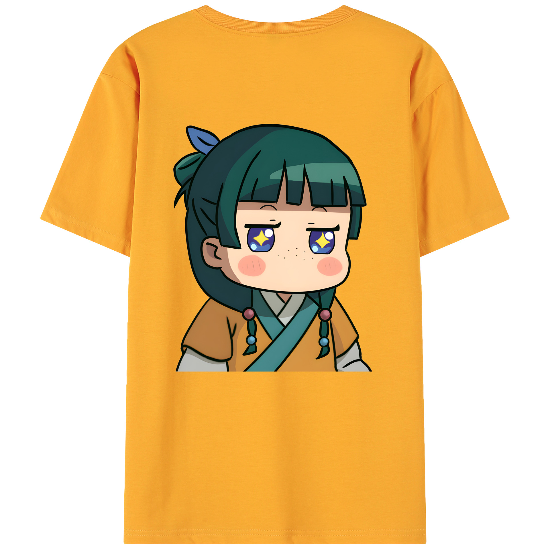 （画像用） 薬屋のひとりごと The Apothecary Diaries 綿100％ メンズ半袖Tシャツ（バックプリント） 通気性